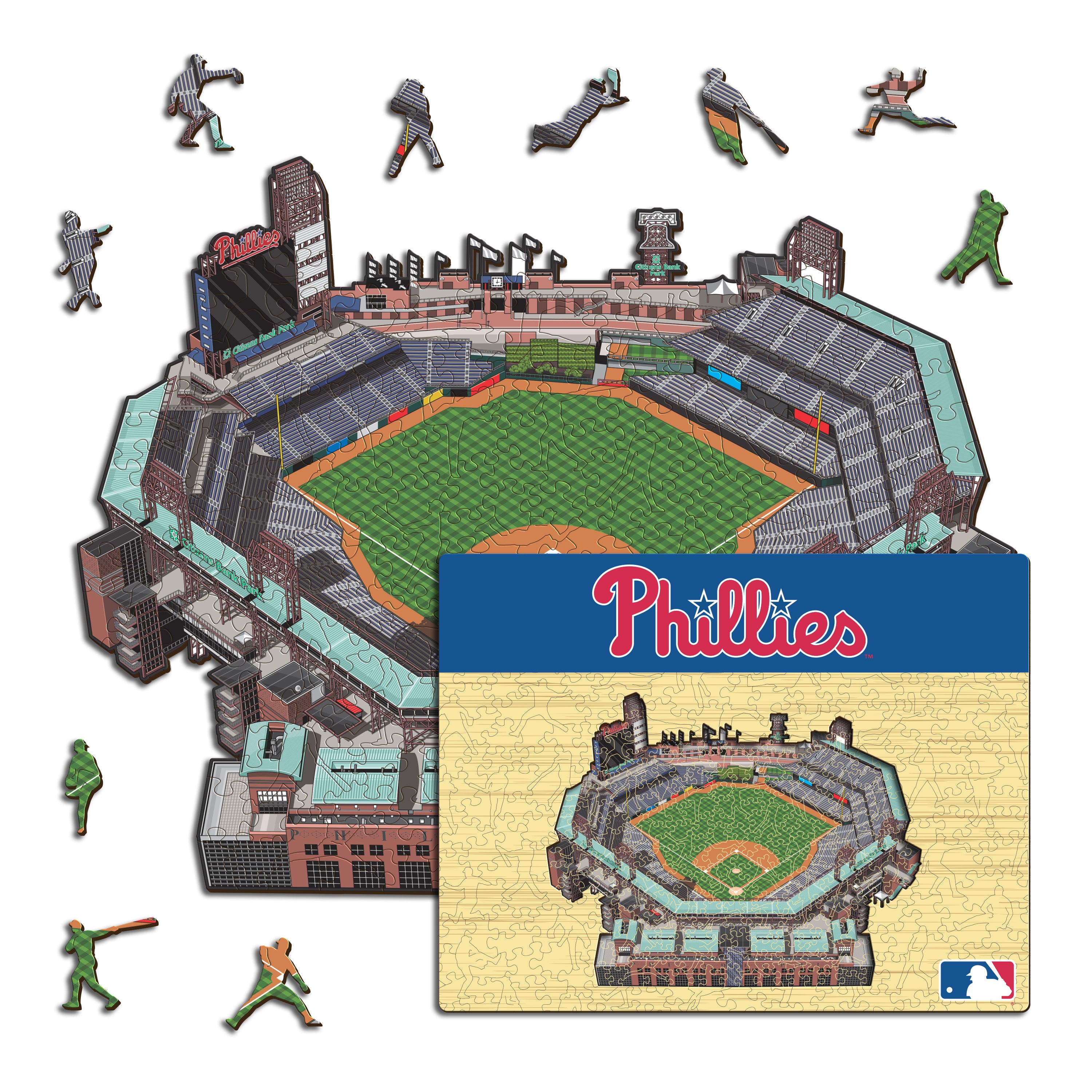 Philadelphia Phillies™ Citizens Bank Park Stadium - Wooden Puzzle