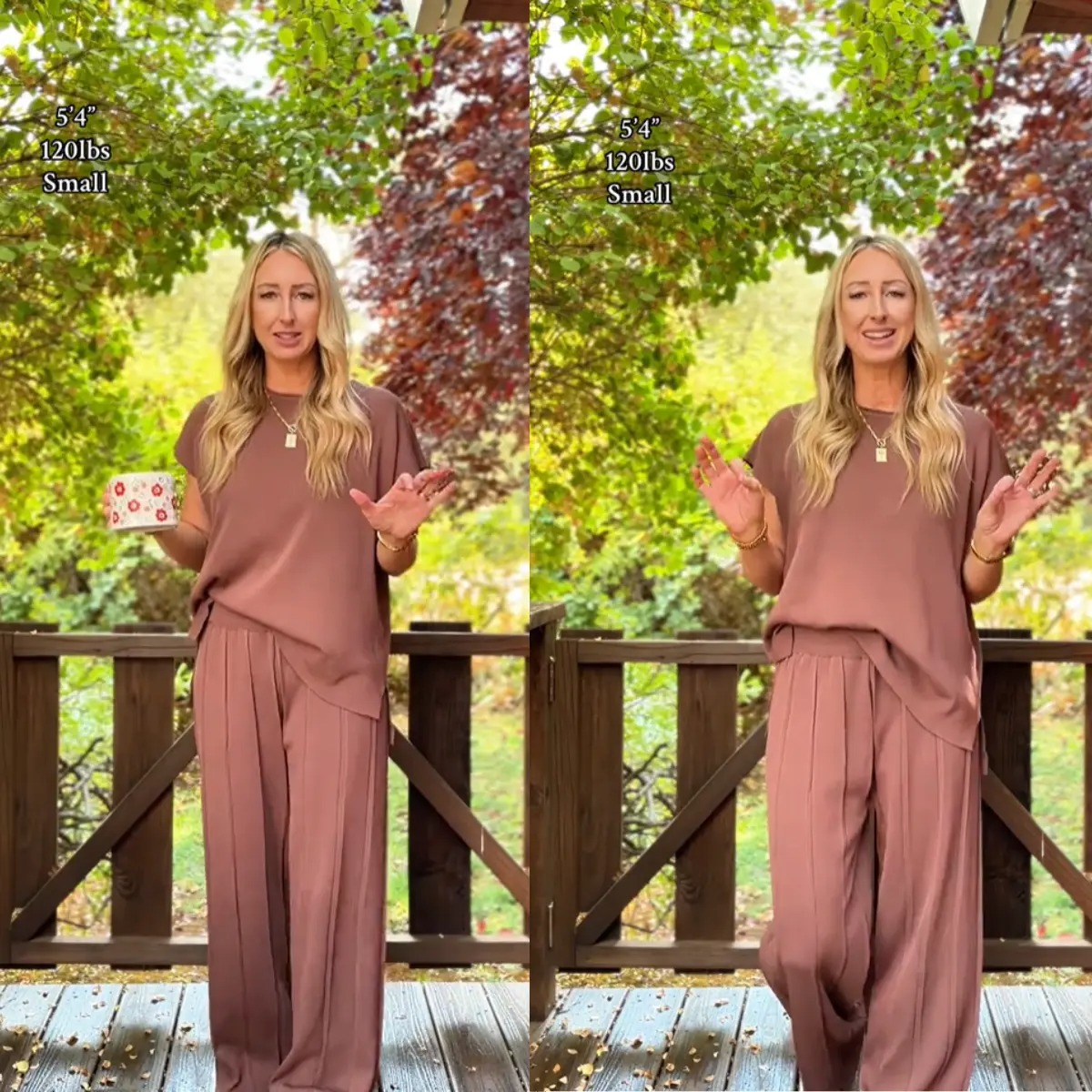 ✨ Women’s Knit Two-Piece Lounge Set – Cap Sleeve Top & Wide Leg Pants