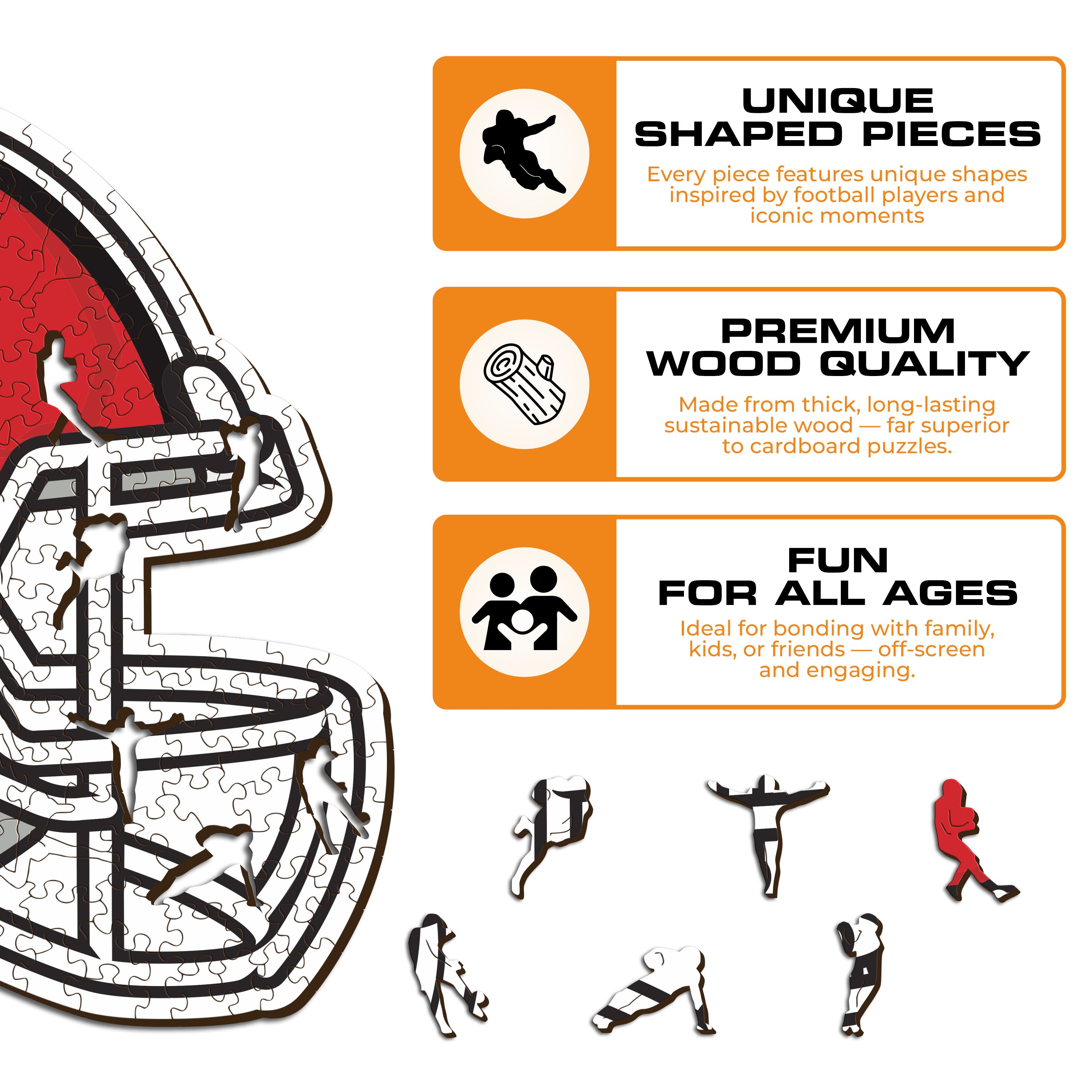 University of Maryland Helmet - Wooden Puzzle