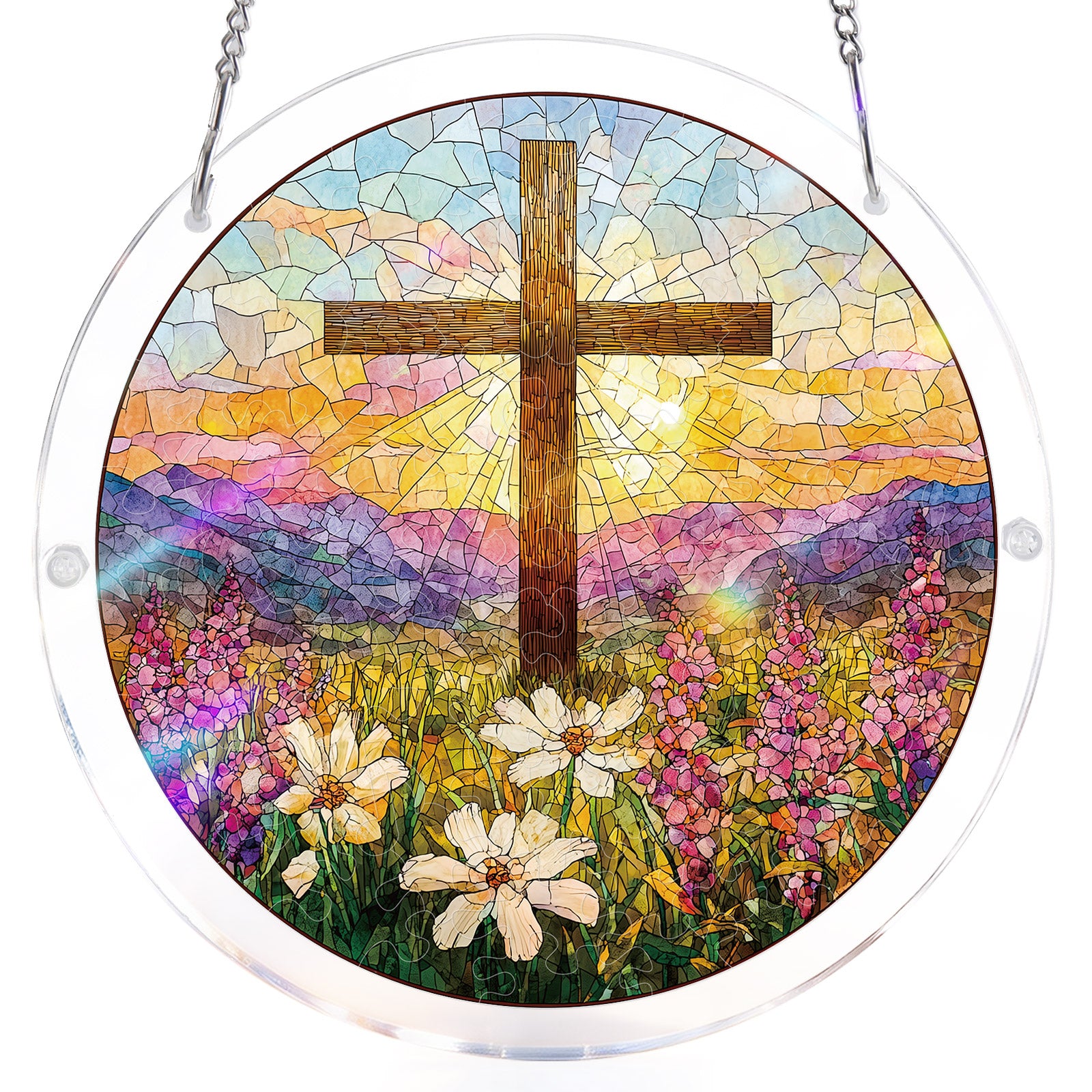 Garden of Holy Light Light Suncatcher-Acrylic Window Art