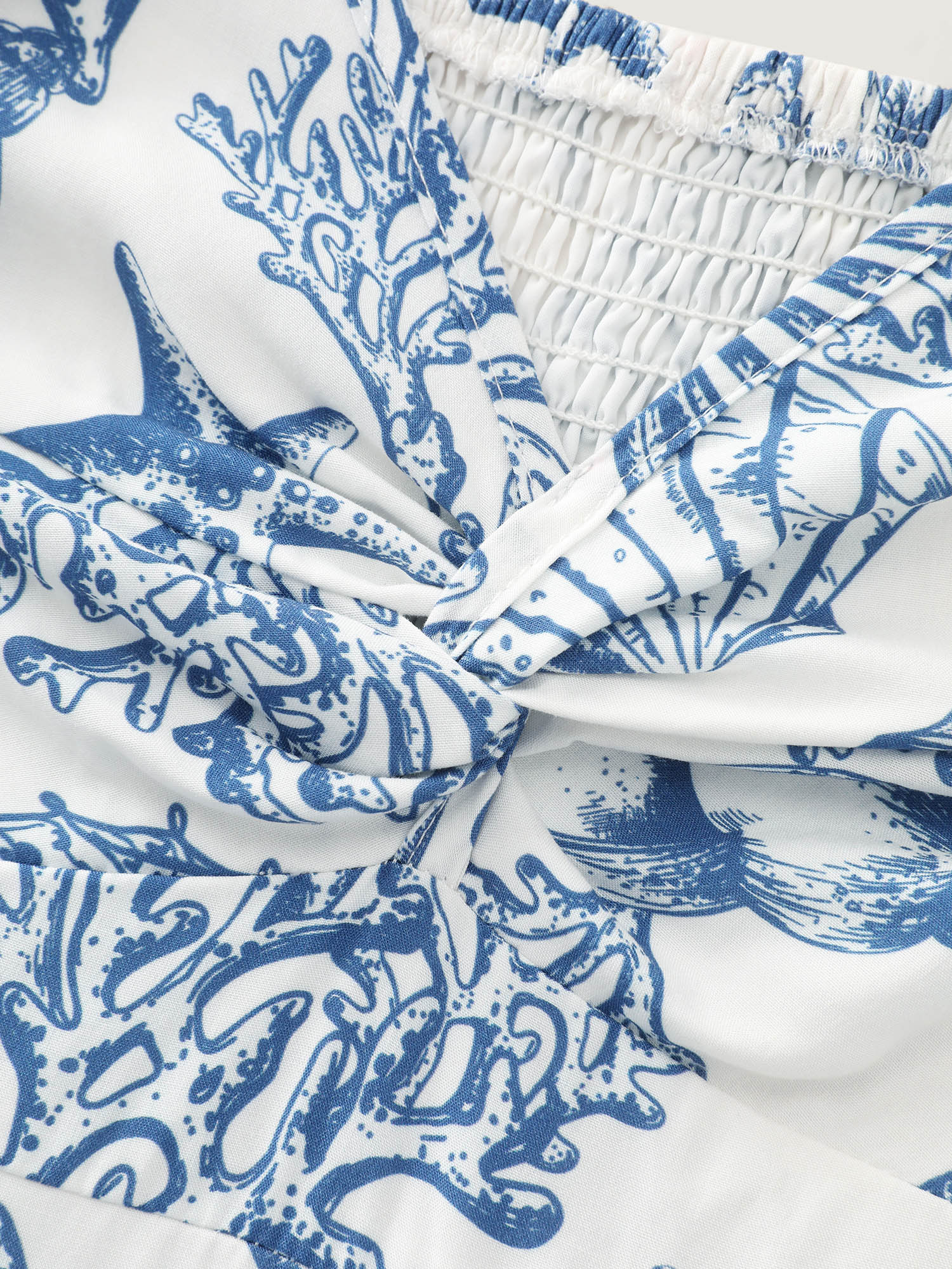 Island Escape Twist Front Wide-Leg Jumpsuit