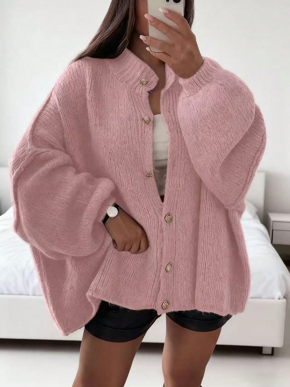 Women's Autumn/Winter Sweater, Fashion New Style - Minimalist Loose Fit Knit Cardigan