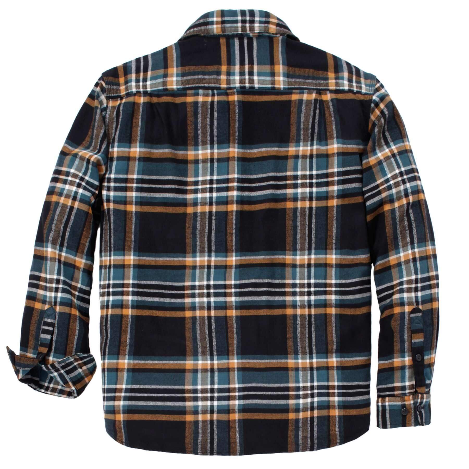 CHT Rugged Flex Relaxed Fit Midweight Flannel Long-Sleeve Plaid Shirt 107010