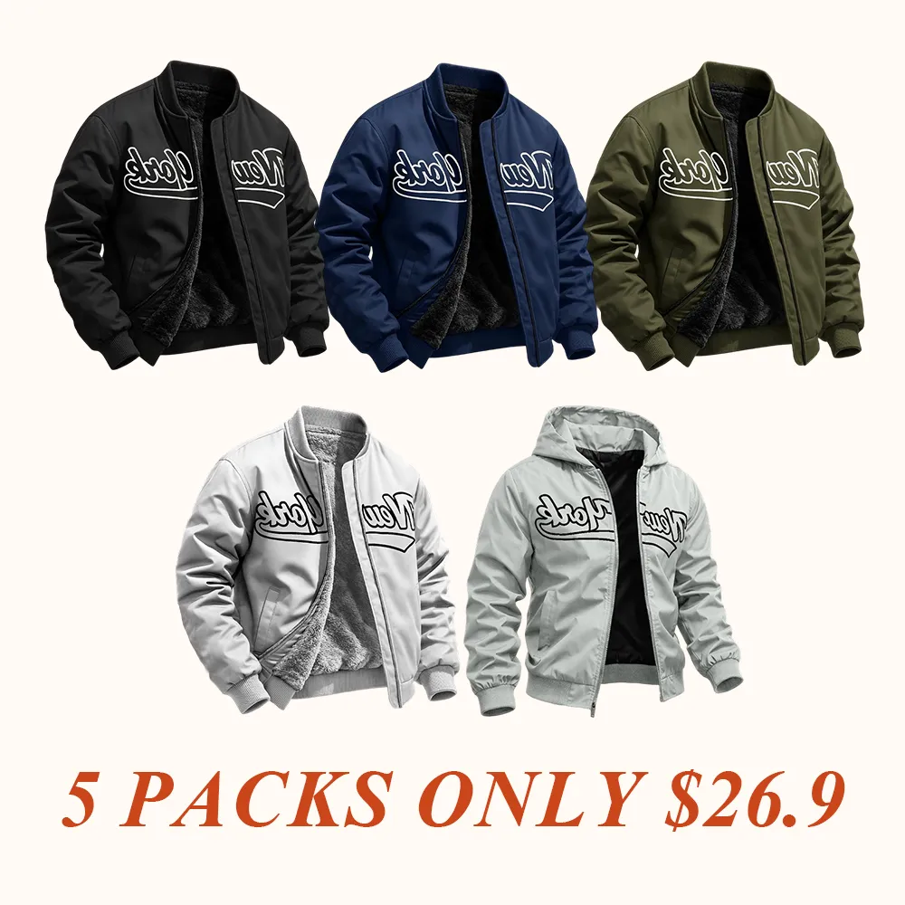 Letter Print Sports Jacket, Men's Casual Jacket, Fashionable College Baseball Apparel