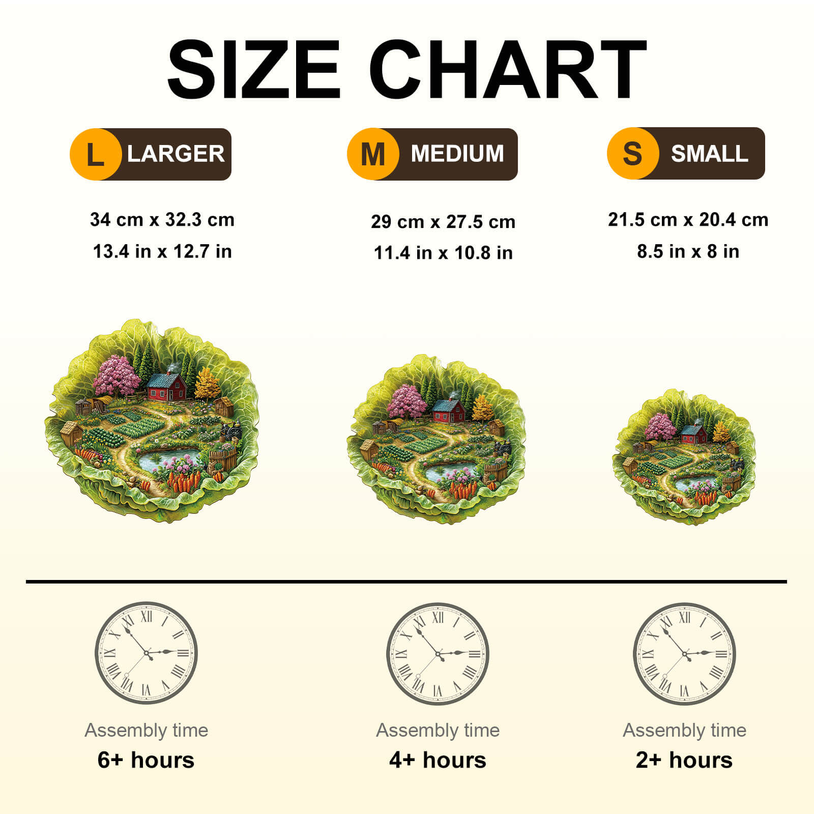 Lettuce Spring Farm Wooden Jigsaw Puzzle