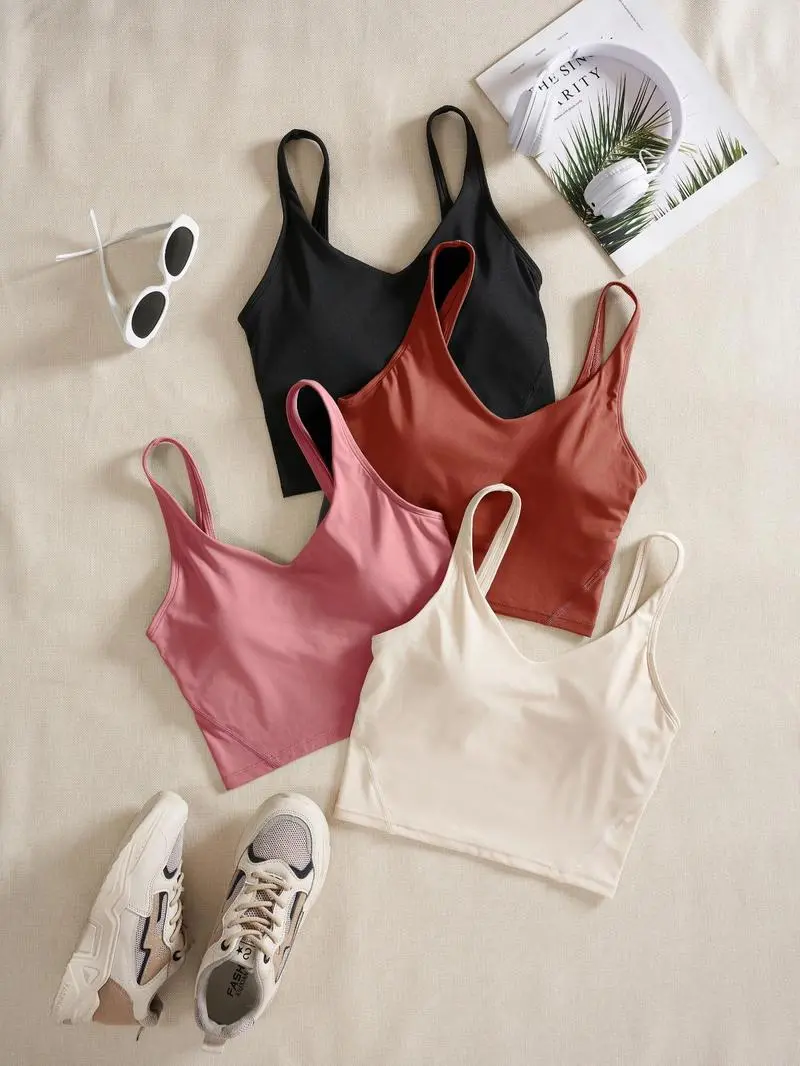 Women's Solid Backless Sports Bra(Less than $3 each!)