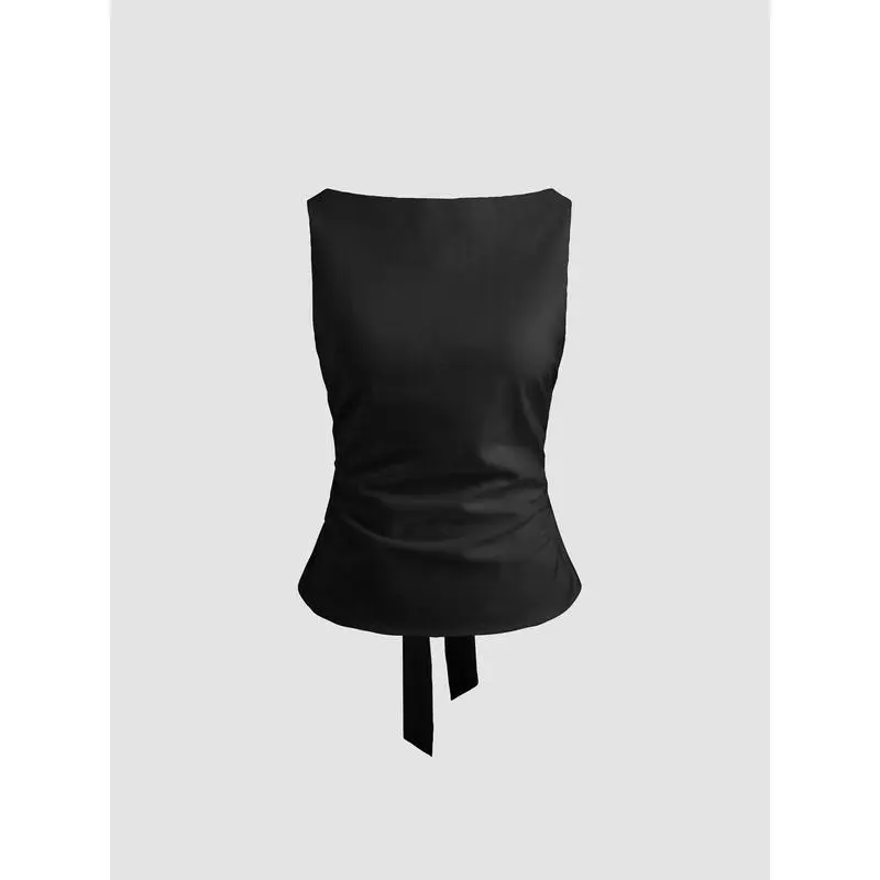 Ladies Lightweight Bow Detail Tops