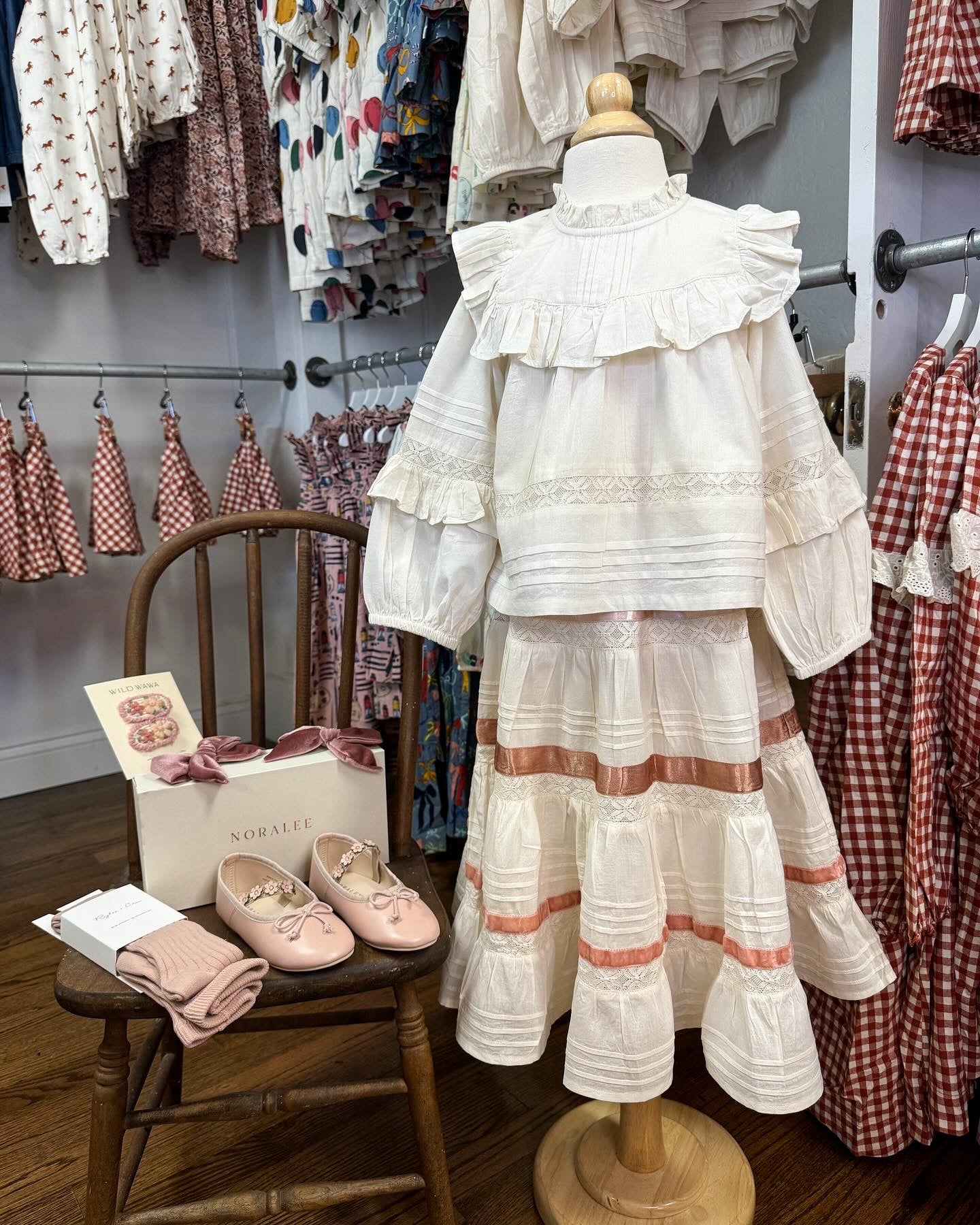 Girls Lorin Skirt - Antique White