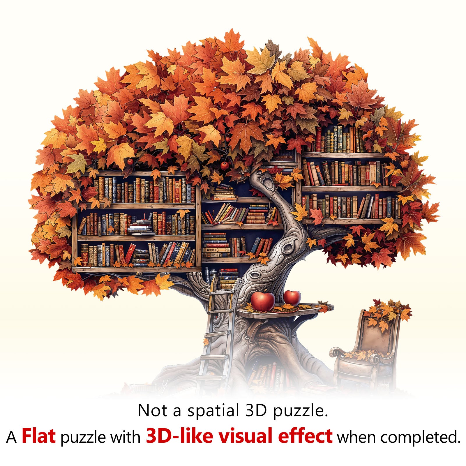 Tree Library  Wooden Jigsaw Puzzle
