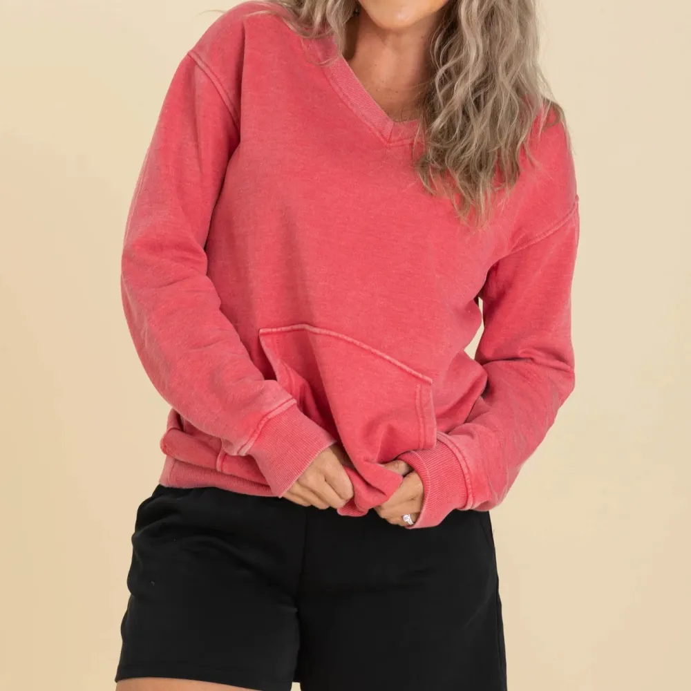 Cozy Campfire V-Neck Sweatshirt