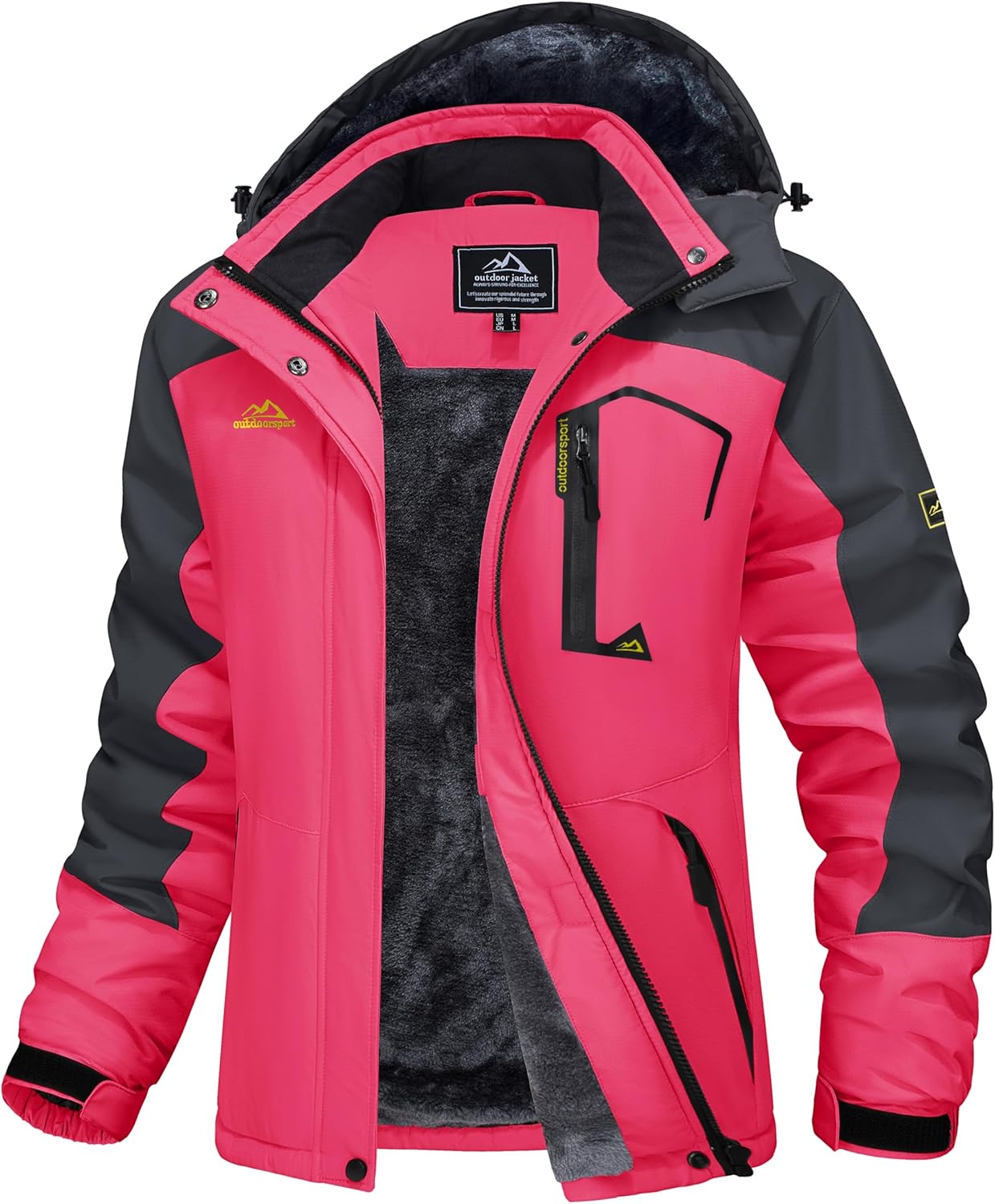 Ski Jacket Waterproof Insulated Snow Coat with Hood