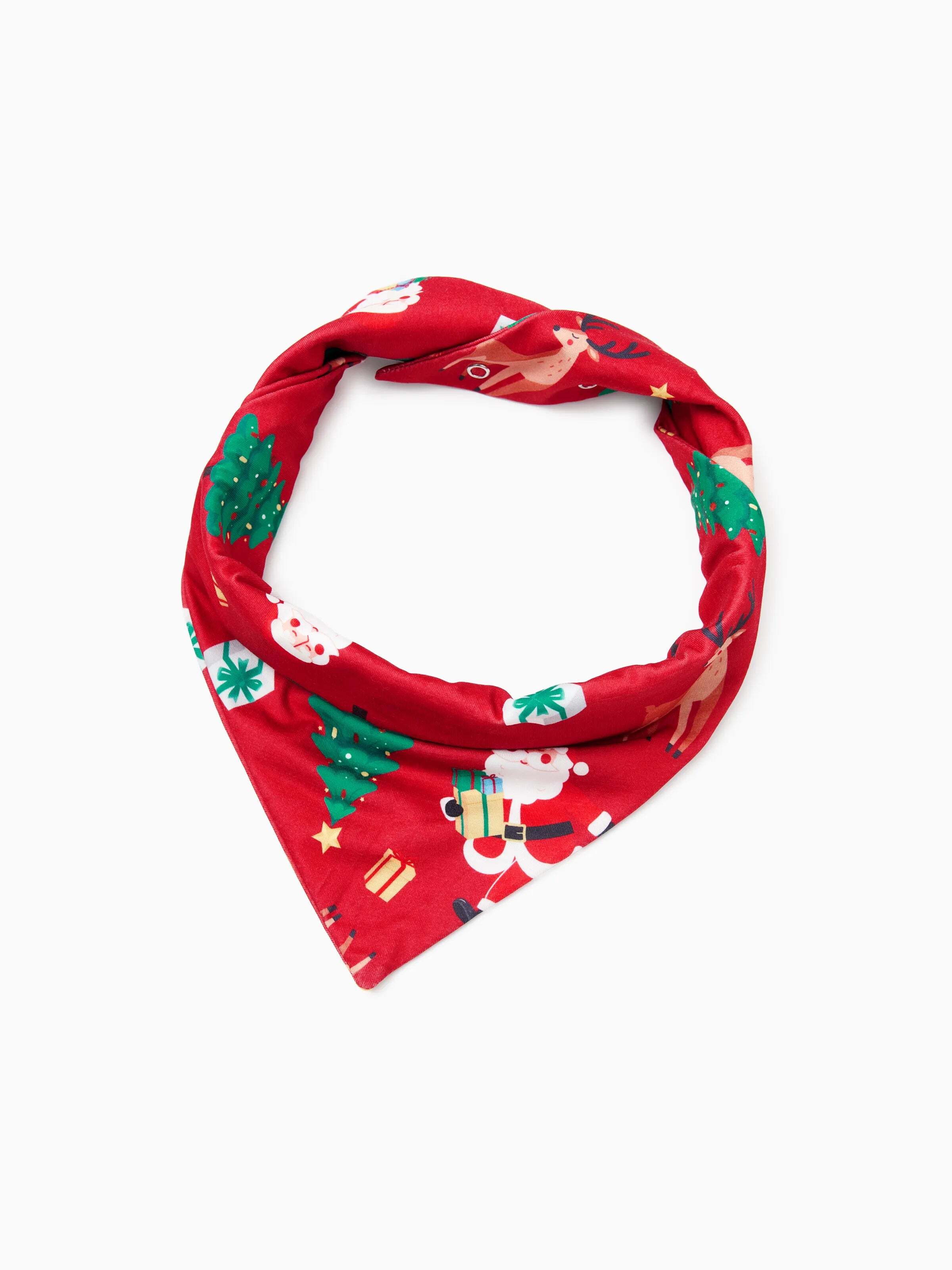 Christmas Family Pajamas Sets 3D Reindeer Hooded Allover Print Onesies with Christmas Socks Red-2