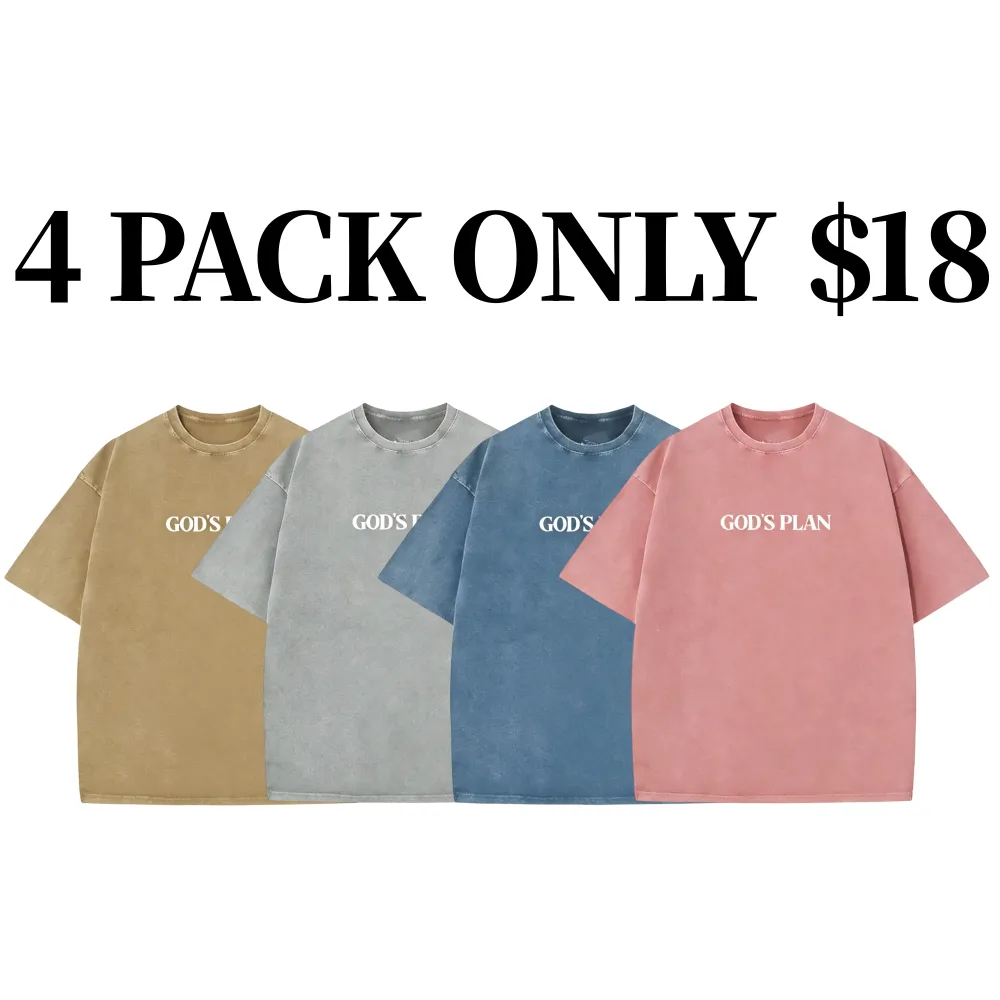 Women's God's Plan Washed Vintage Tee