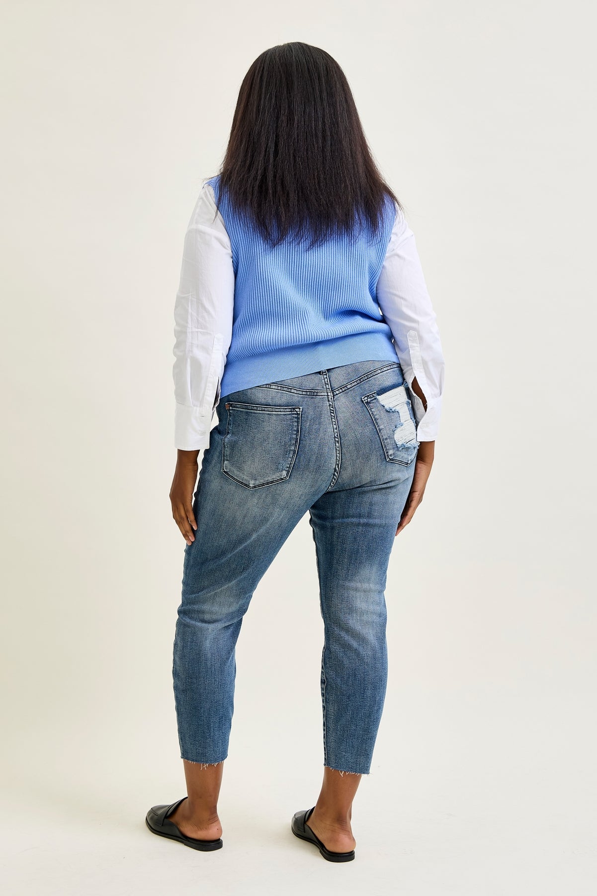 Angie Raw Hem Relaxed Fit - PLUS