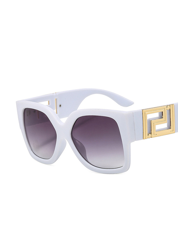 Geometric Hollow Sun-Protection Sunglasses Accessories
