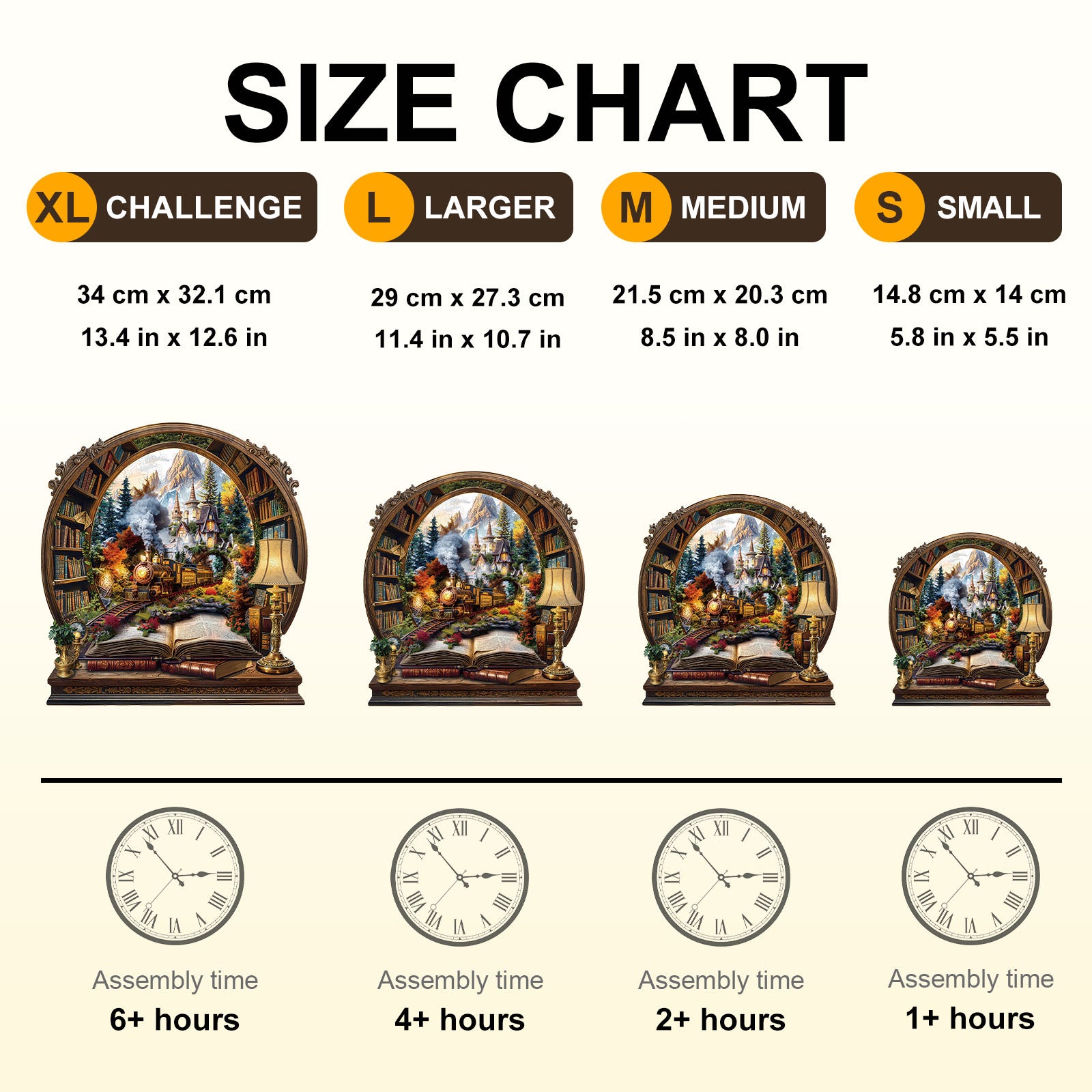 Train within the Book Wooden Jigsaw Puzzle