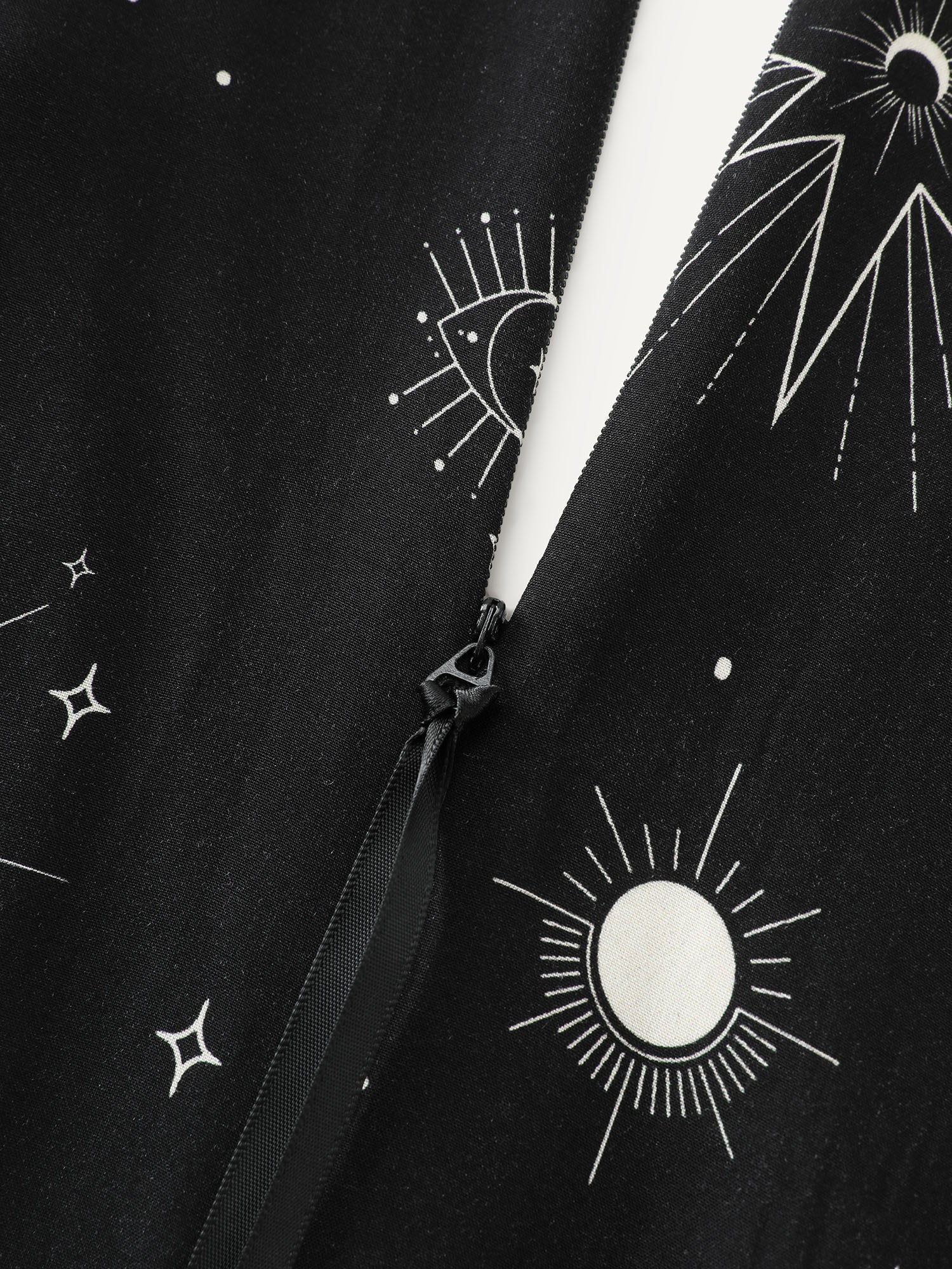 Supersoft Celestial Print Waist-Tie Jumpsuit