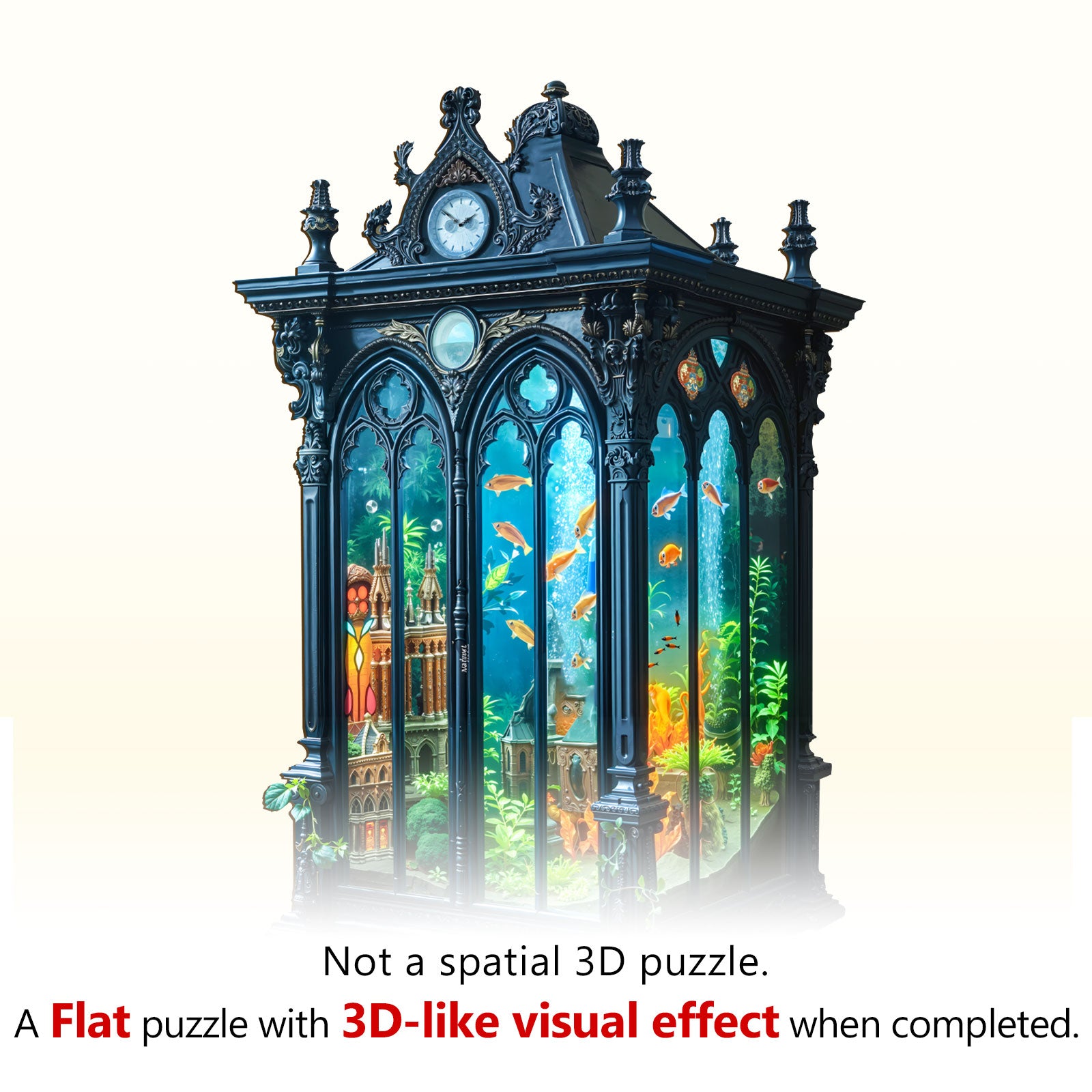 Aqua Time Hall Wooden Jigsaw Puzzle