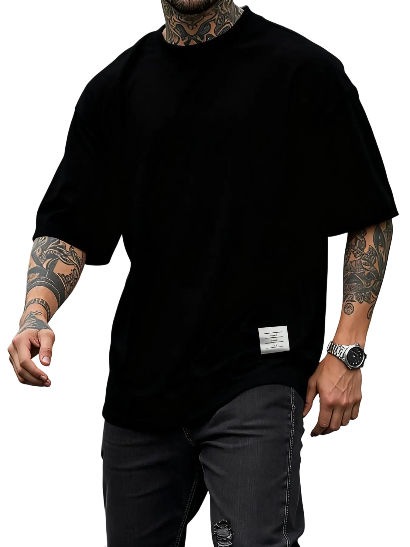 Men's Plus Size Round Neck Short Sleeve Shirt, Ultra Comfortable Everyday Wear, Casual Streetwear Oversized Style, Perfect for Daily Use