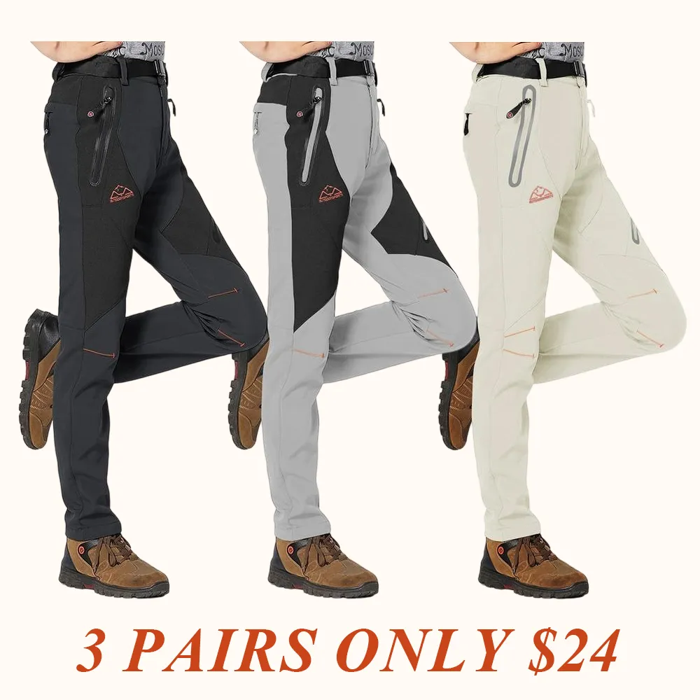 Women's Snow Pants Waterproof Insulated Fleece Thermal Ski Hiking Snowboard Pants