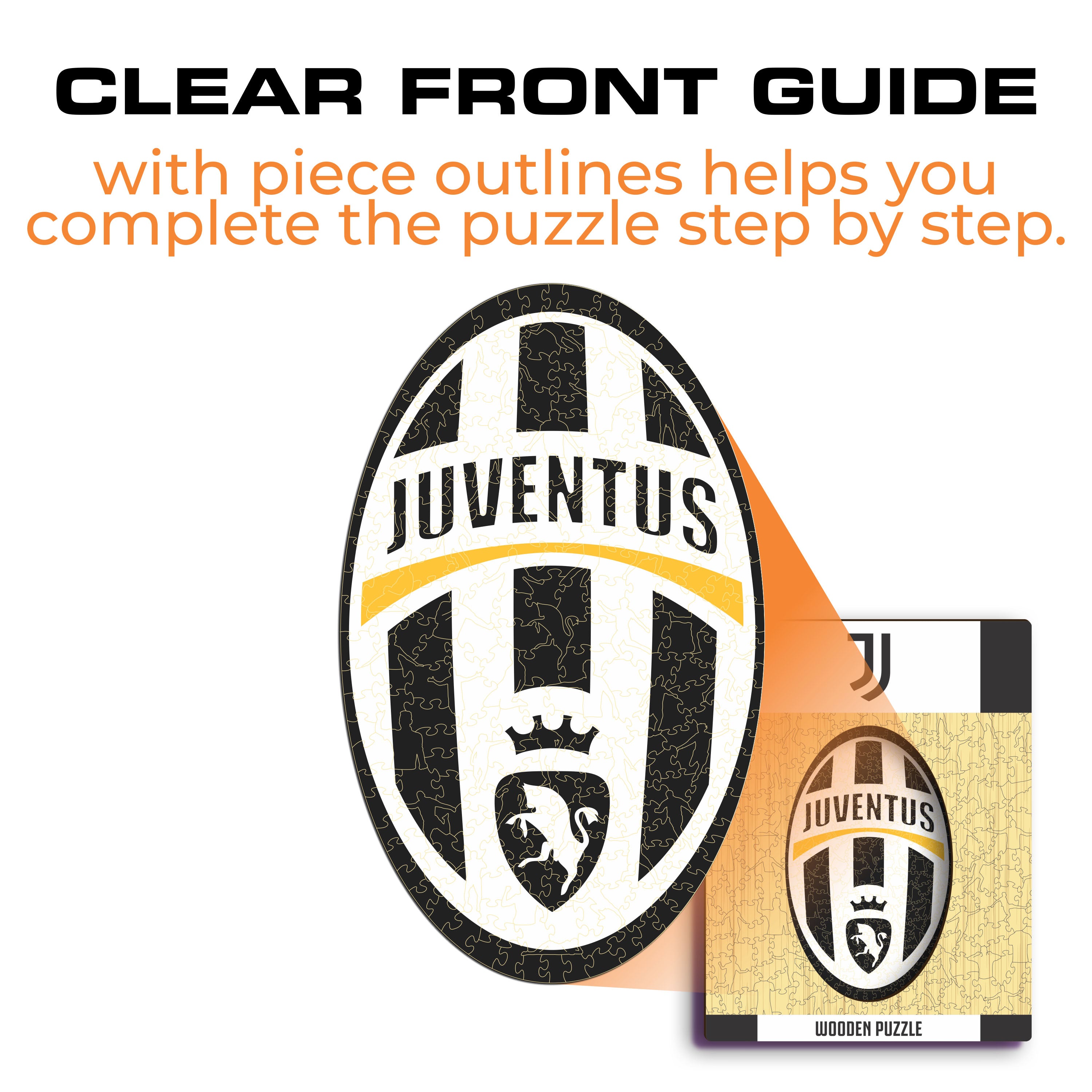 Juventus FC® Retro Logo - Wooden Puzzle