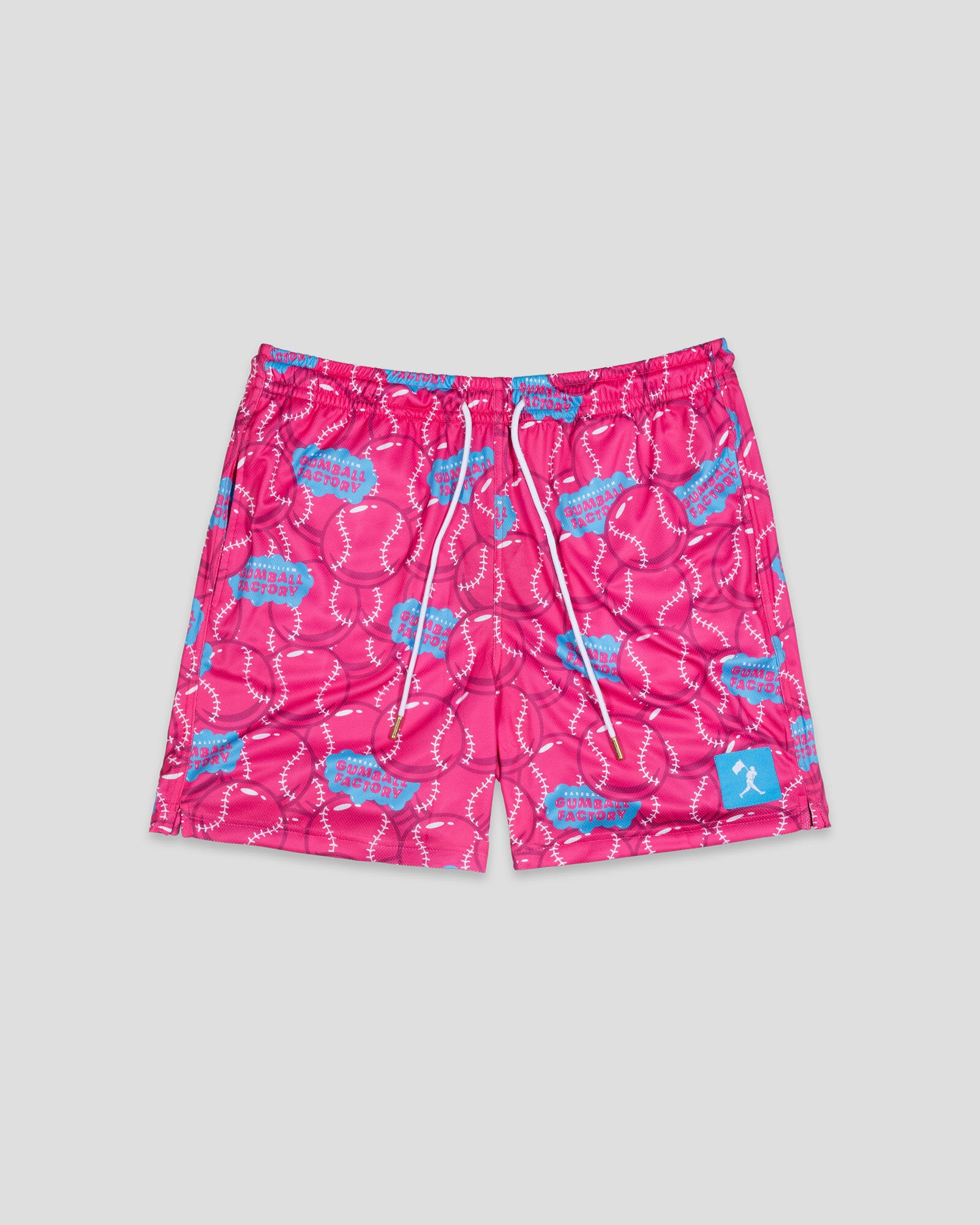 Gumball Factory Diamond Air Mesh Shorts (Pink) - Youth