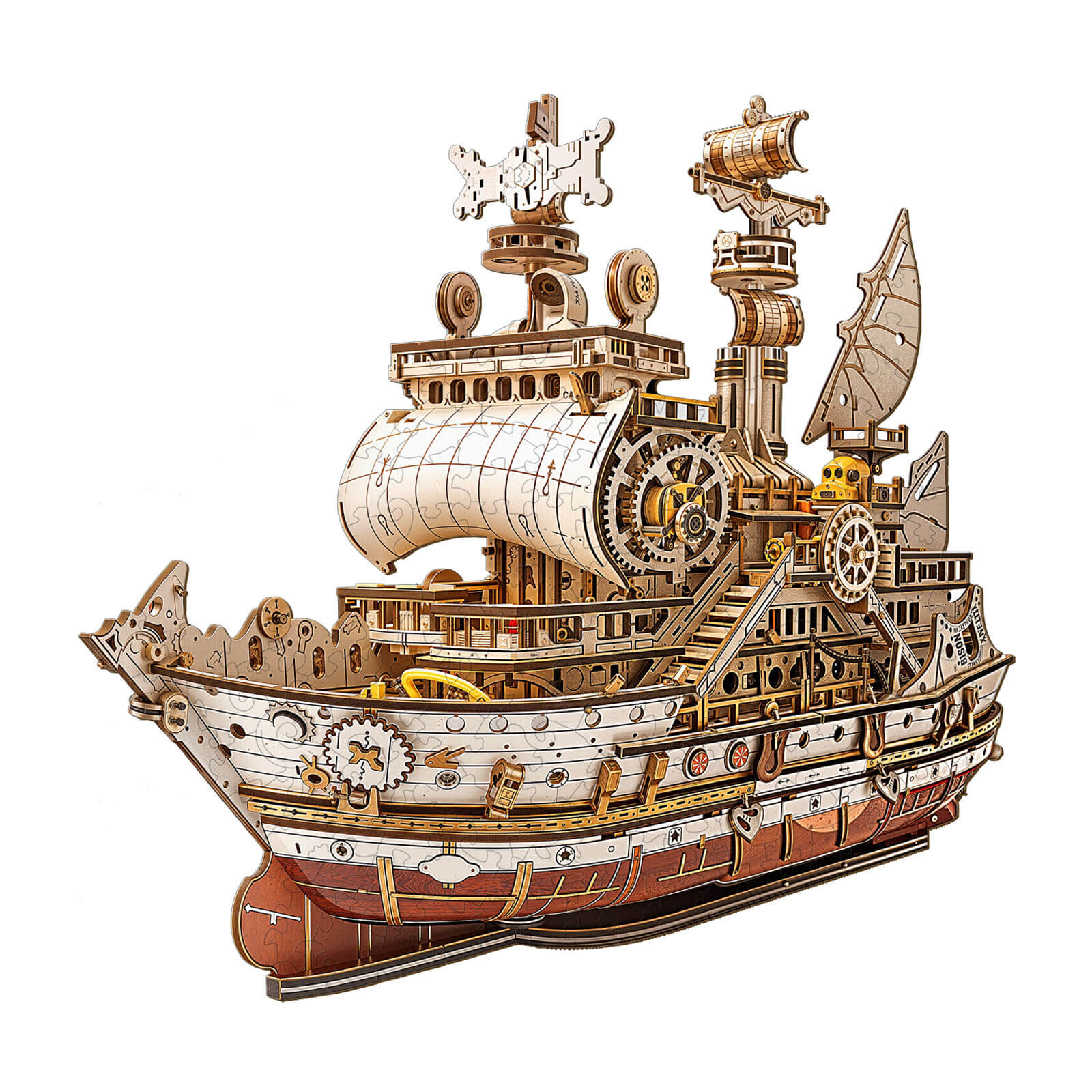 3D Jigsaw Puzzle Cargo Ship Wooden Jigsaw Puzzle