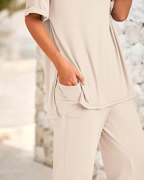 2025 Summer Casual Loose Women's Two-Piece Suit