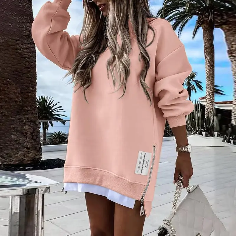 Womens Long Sleeve Pullover Sweatshirt