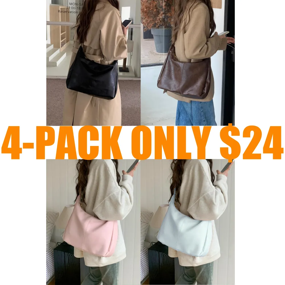 Women's Solid Color Shoulder Bag