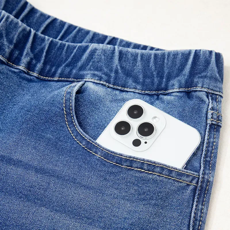 Plus Size Straight-Leg High-Waisted Stretch Jeans for Women