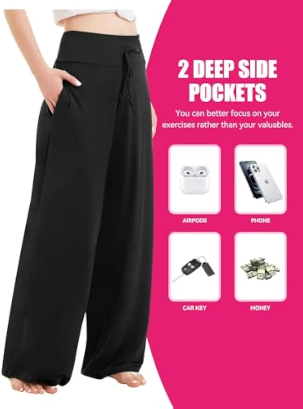 Soft Comfy Casual Yoga Wide Leg Sweatpants  (Just $3 Each!)