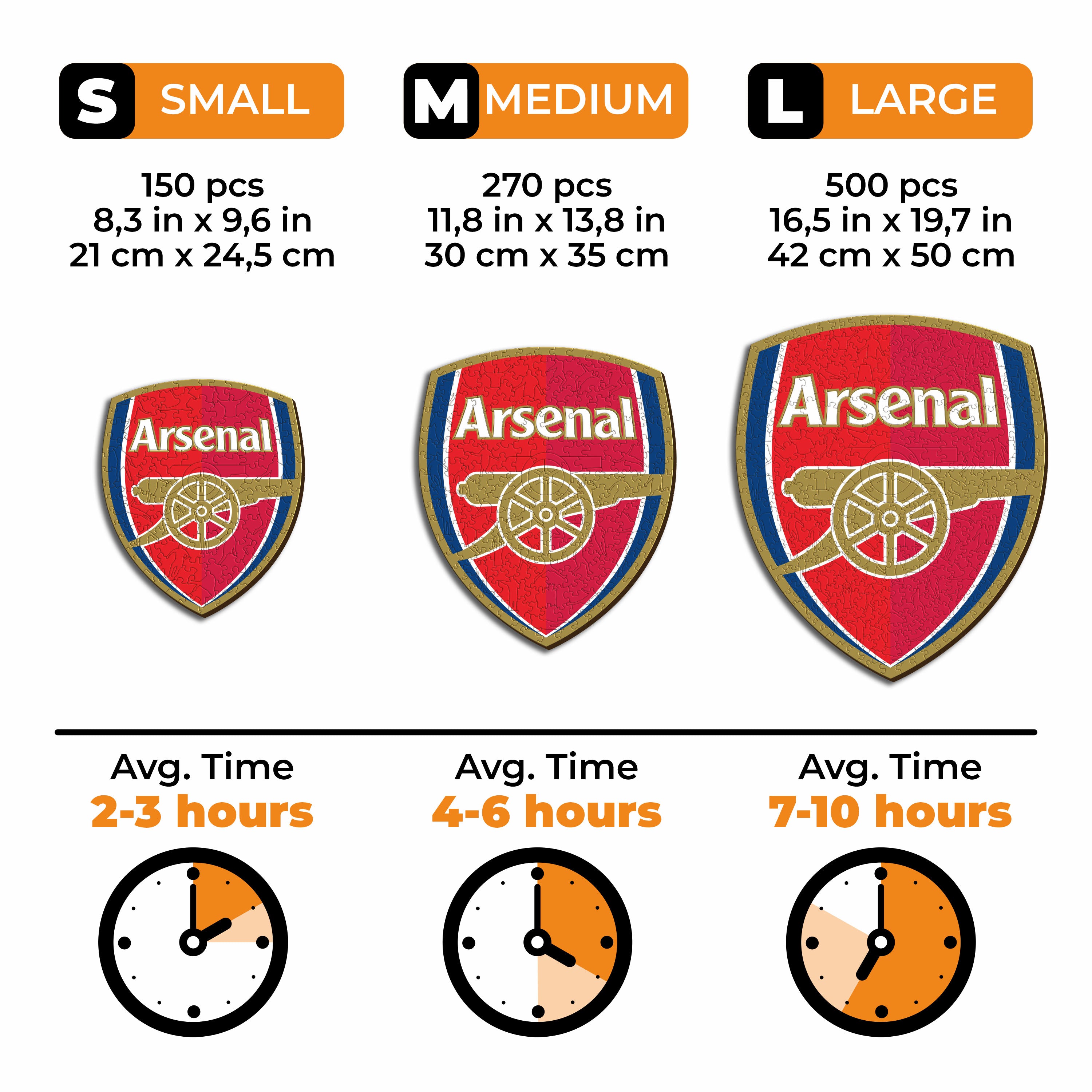 Arsenal FC® Logo - Wooden Puzzle