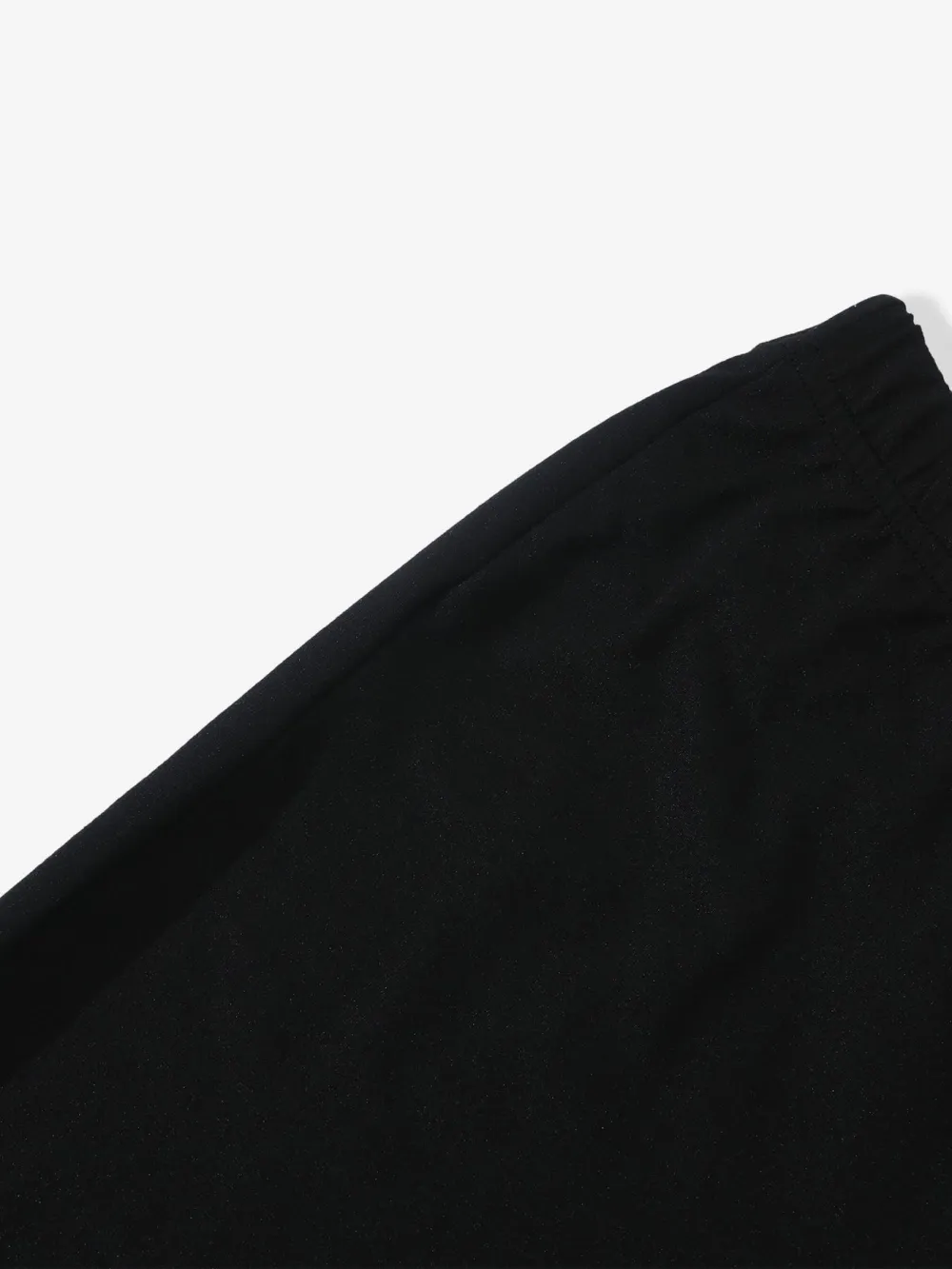 Women's Y2K Streetwear Black Capri Slim-Fit Pants, Active Pants With Side Slit Detail