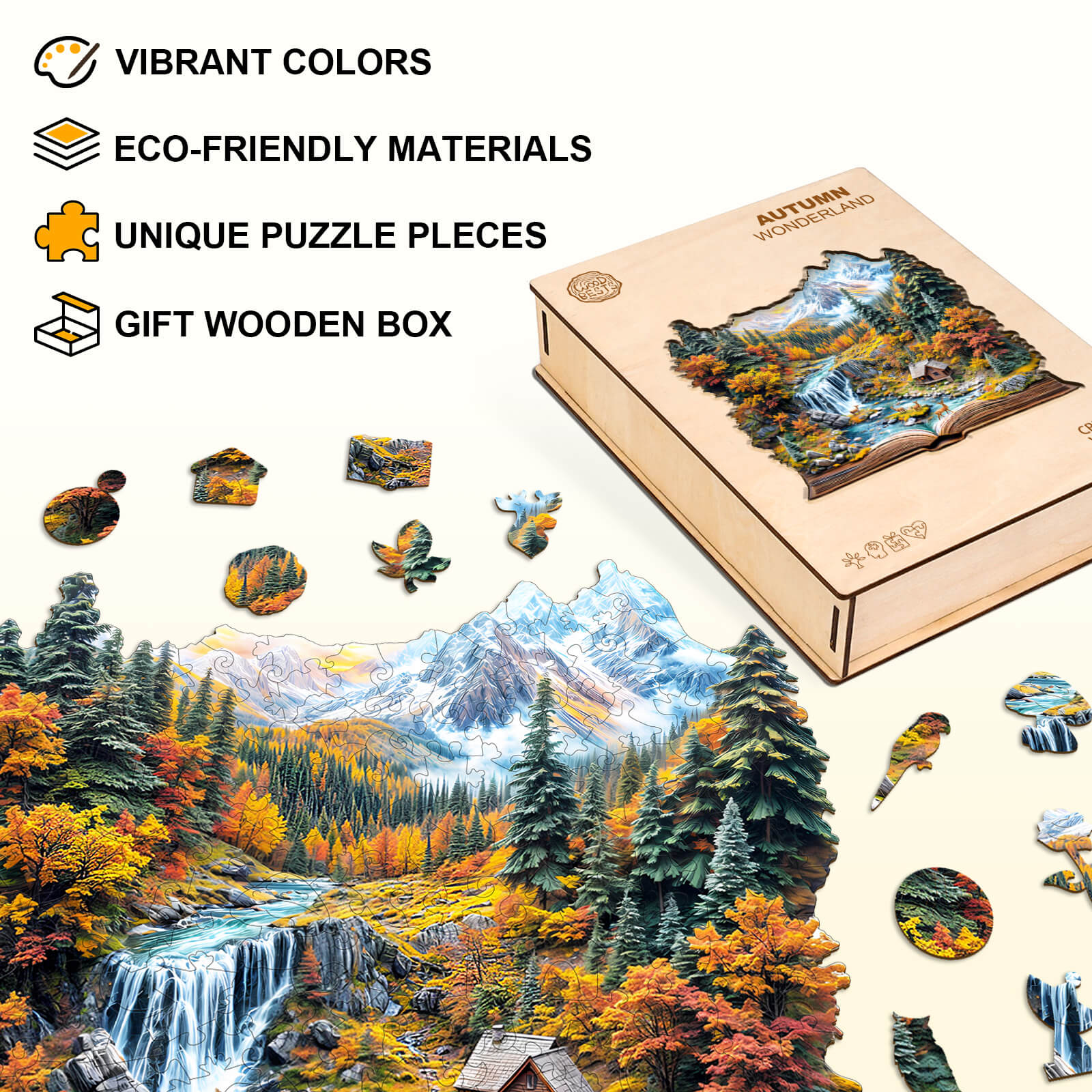 Autumn Wonderland Wooden Jigsaw Puzzle