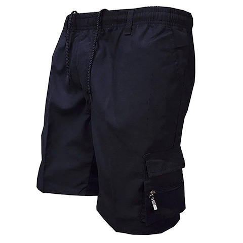 Men’s Zipper Pockets Hiking Athletic Running Shorts