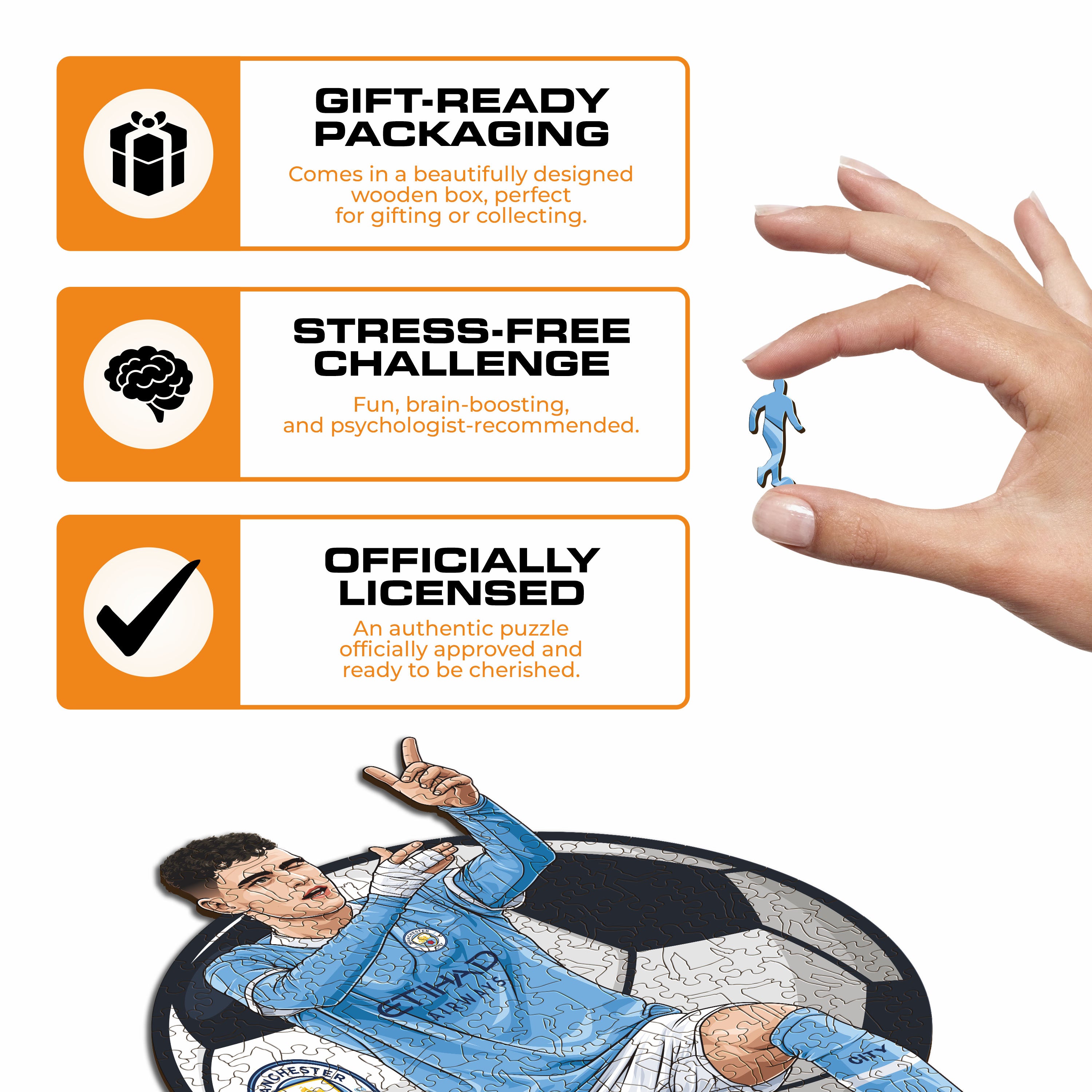 Phil Foden - Wooden Puzzle