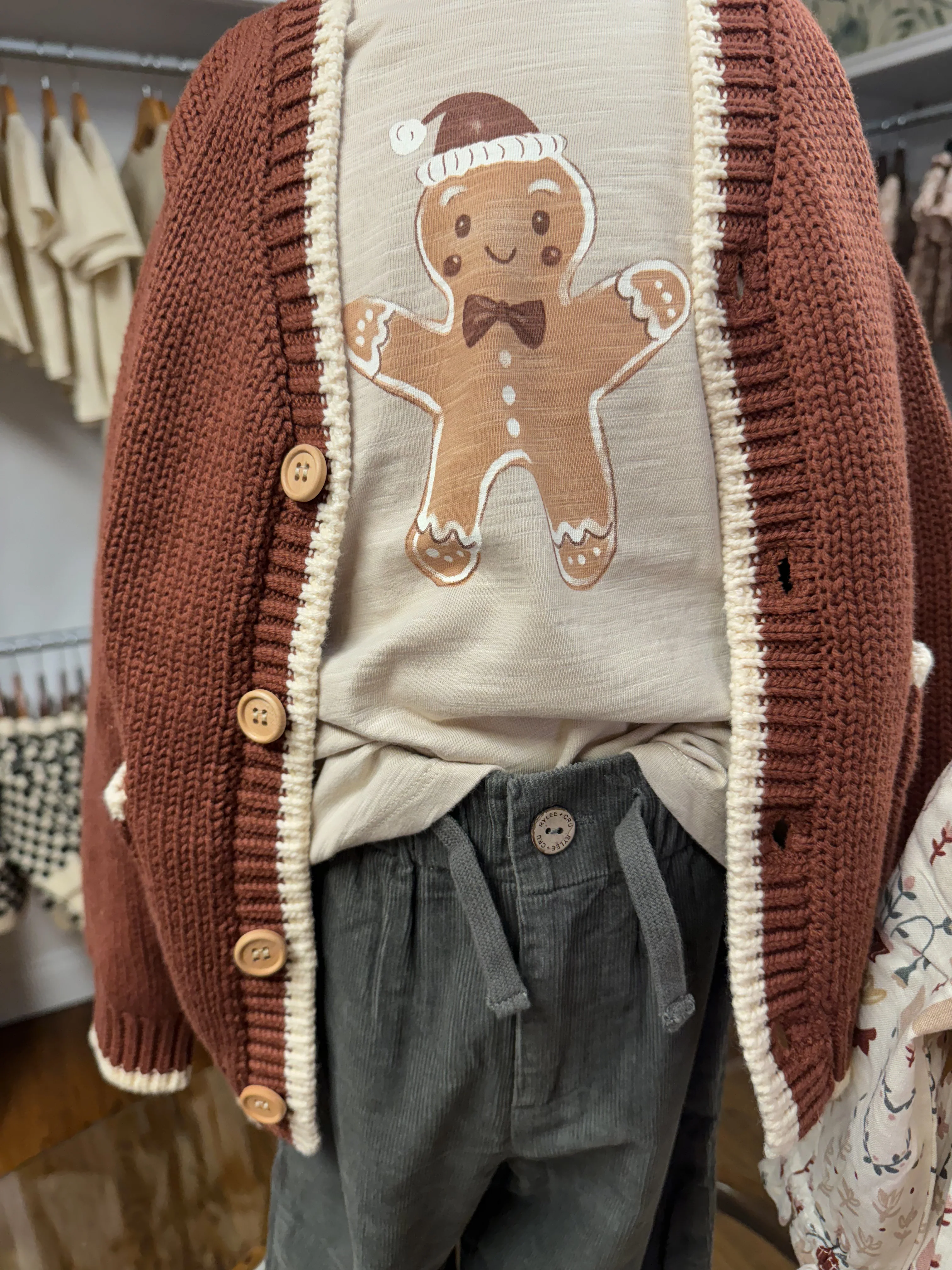 Long Sleeve Tee || Gingerbread