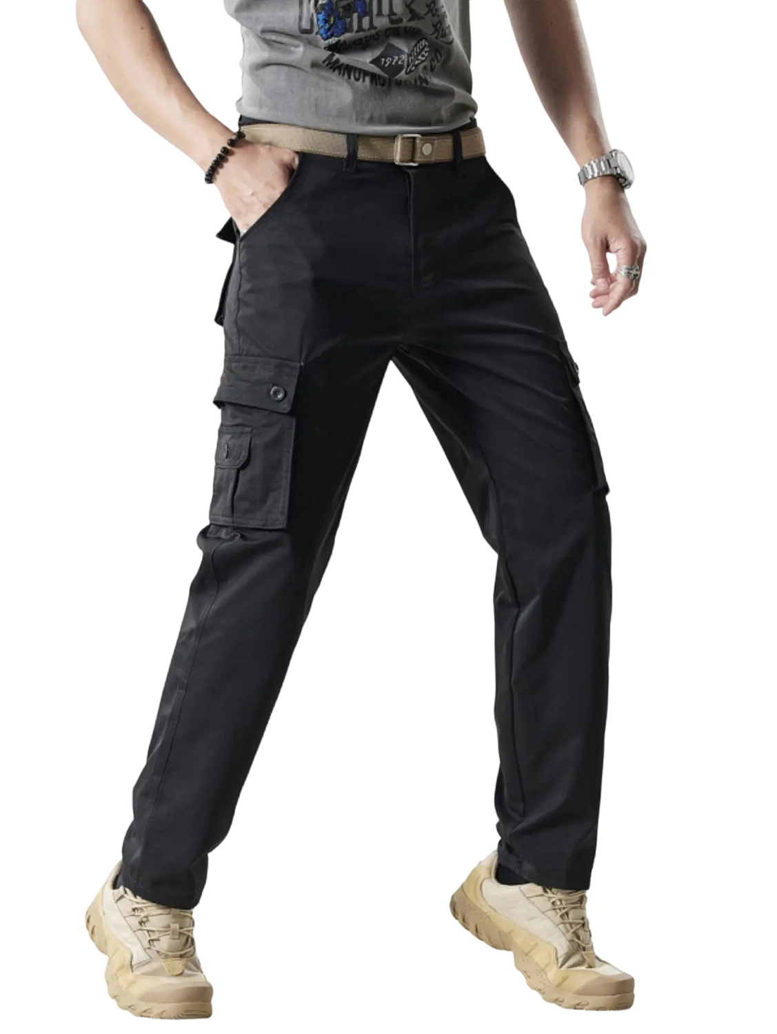 Rugged Multi-Pocket Men's Cargo Pants