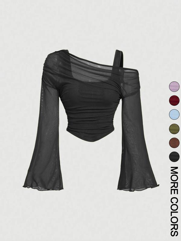 Women's Drop Shoulder Slim Fit Casual T-Shirt