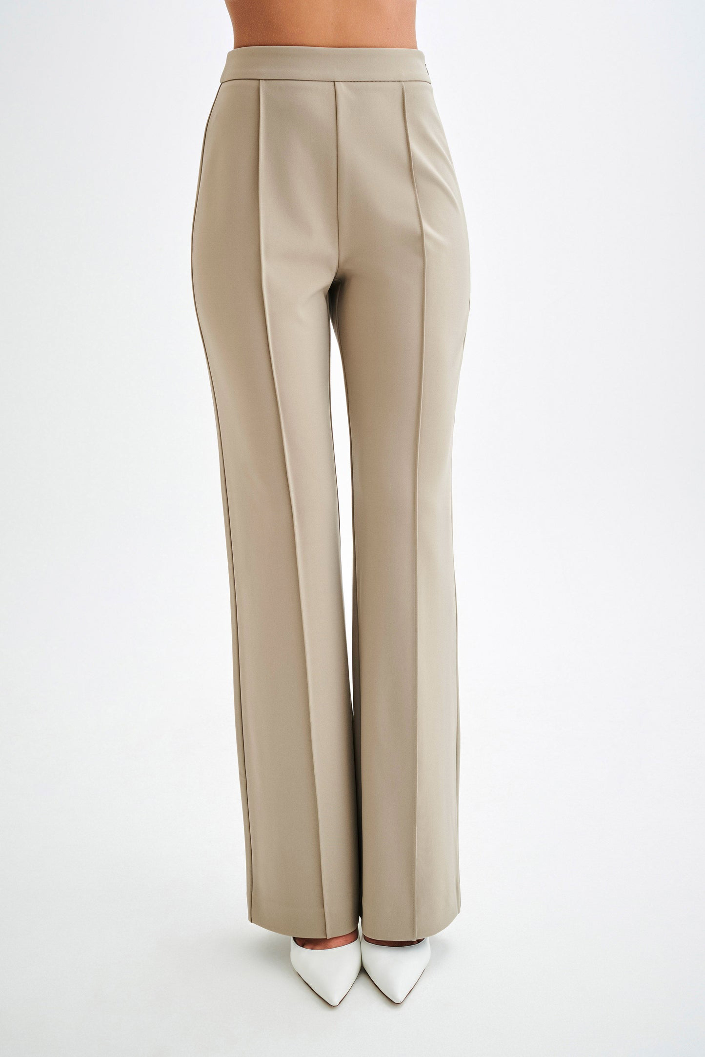 Pleated Wide Straight Leg Pants