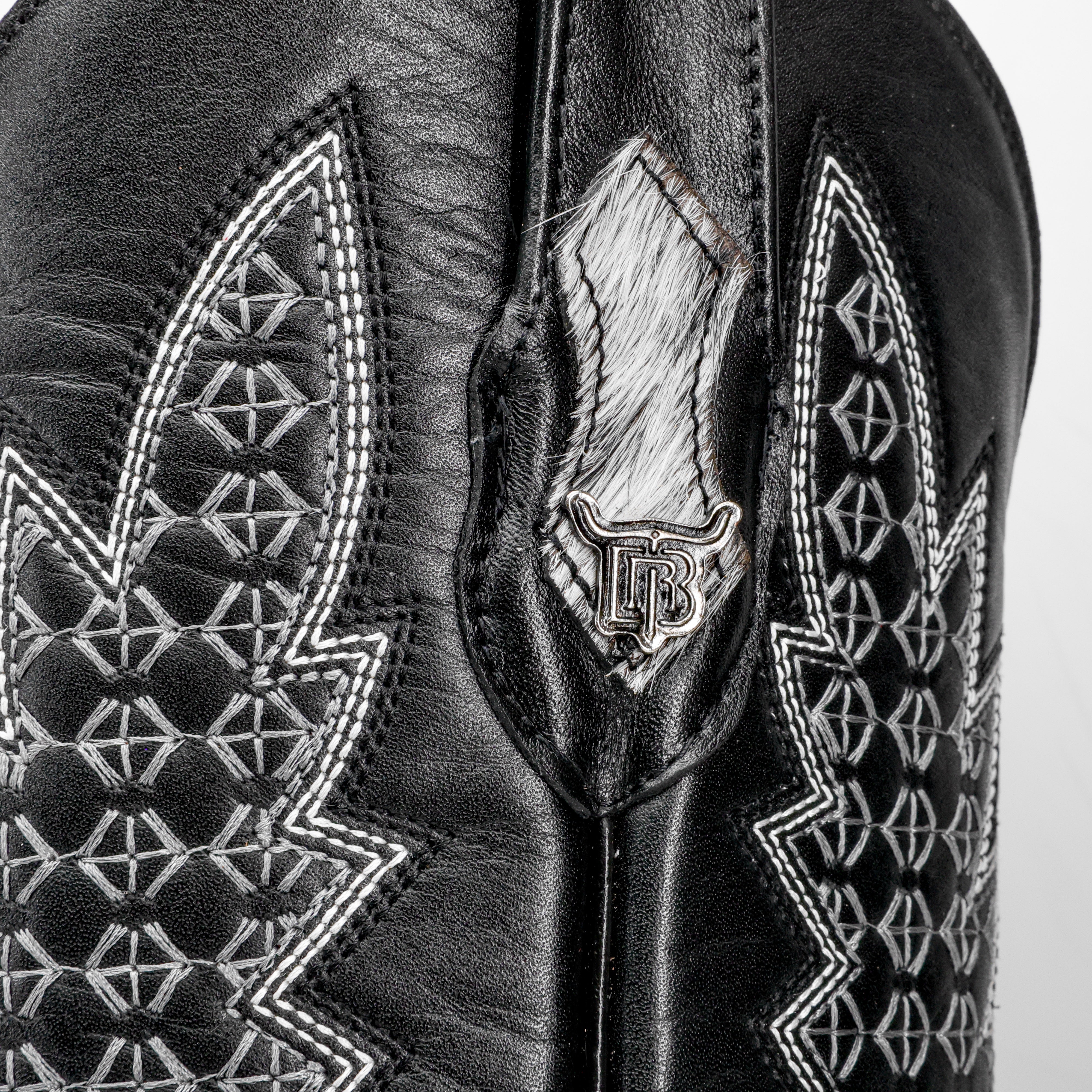 Genuine Cowhide Boots - Square Toe