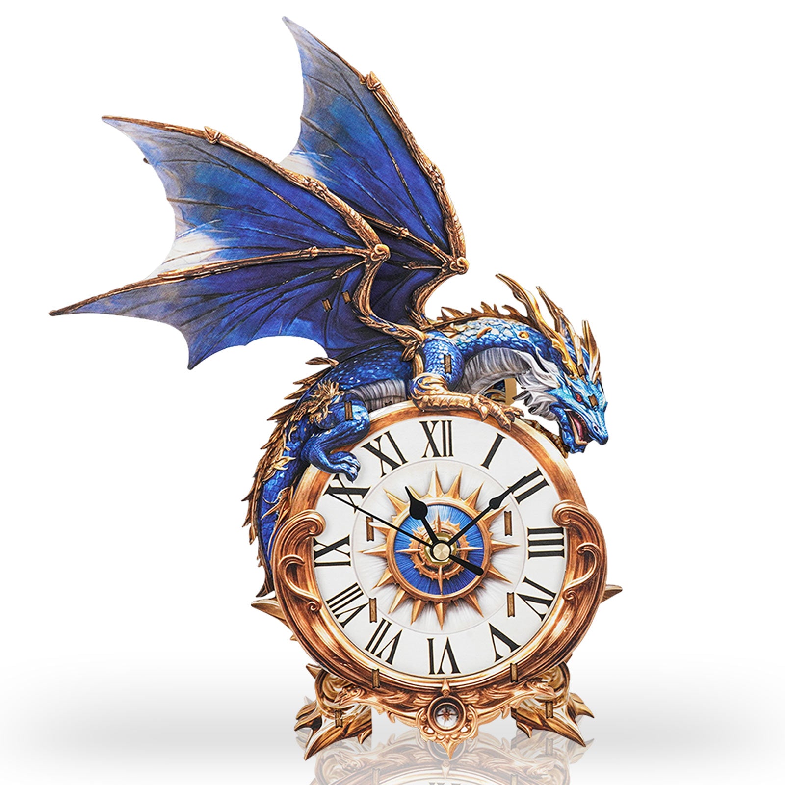 Blue Dragon– DIY Wooden Clock, 3D Puzzle Craft Kit