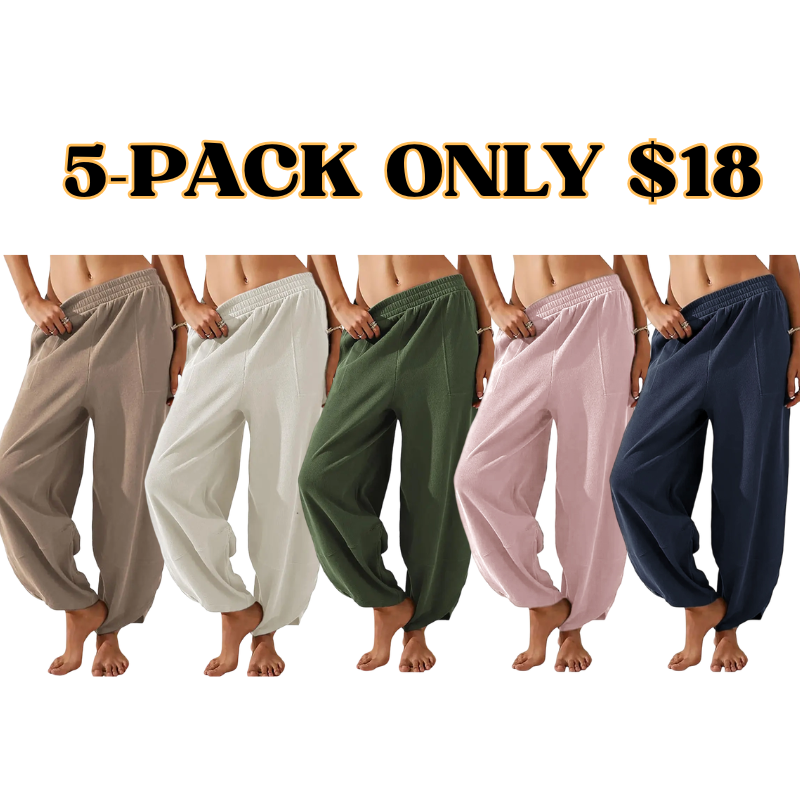 Elasticated Harem Palazzo Pants