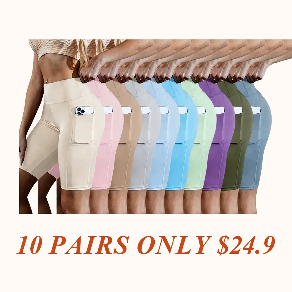 High Waist Athletic Yoga Shorts,Soft Shorts,Breathable