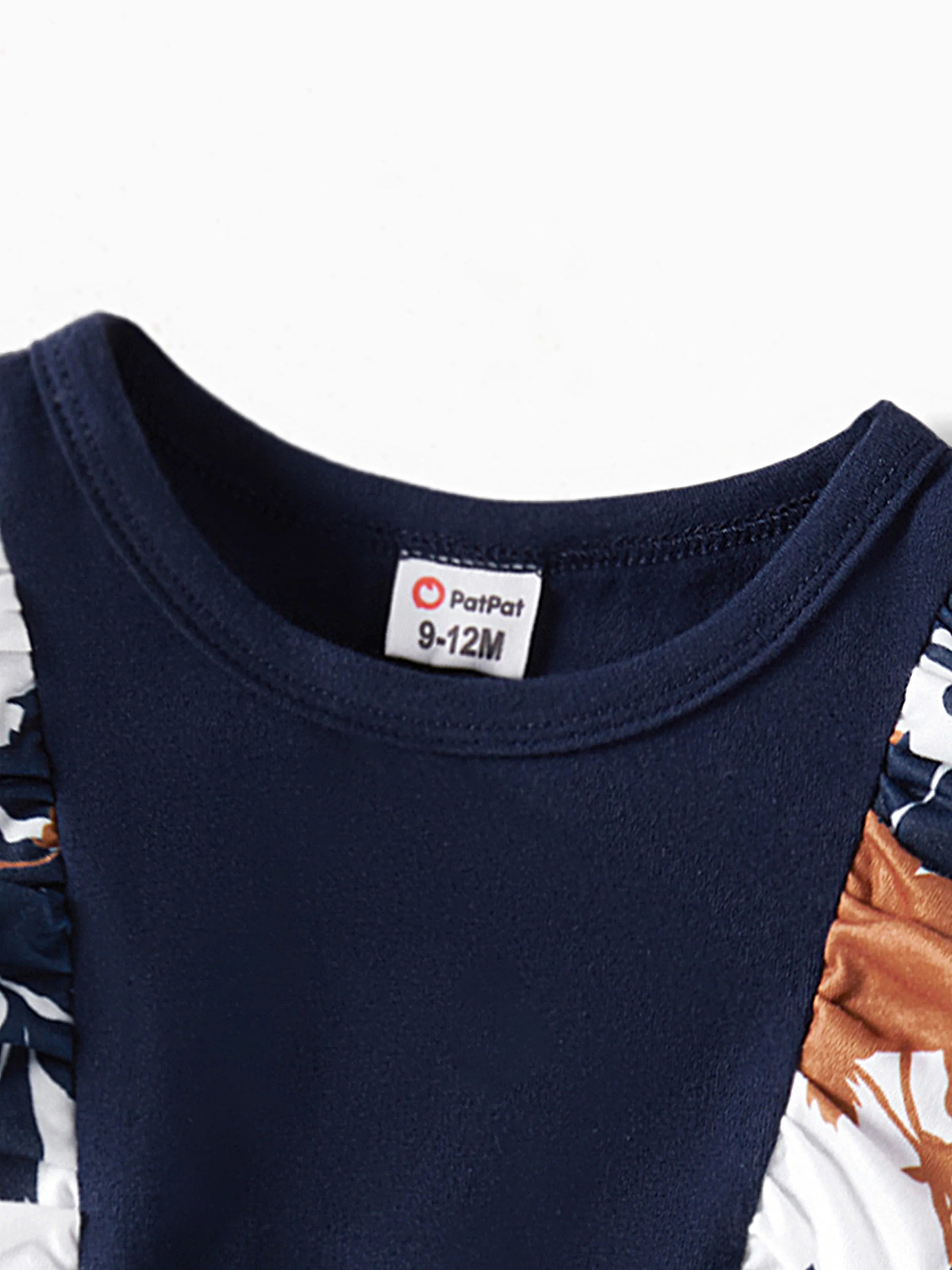 Mommy and Me Family Matching Casual Dress or T-Shirt, Solid Color, Fabric Stitching royalblue