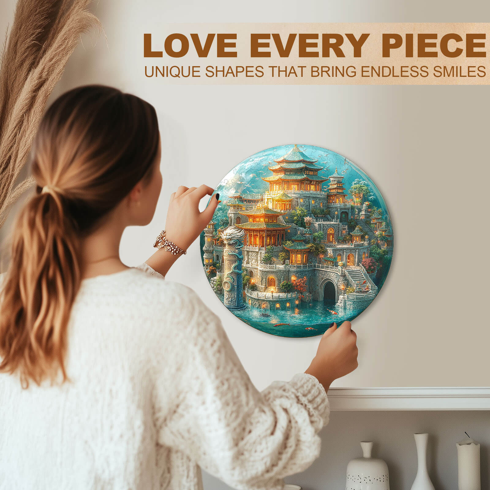 Underwater Dragon Palace Wooden Jigsaw Puzzle