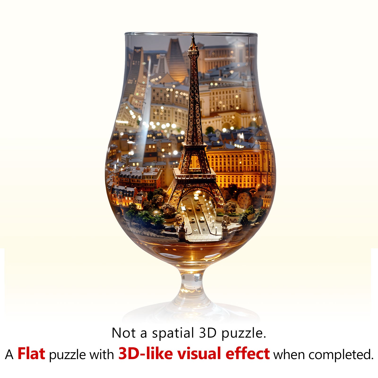 Paris Glow Wooden Jigsaw Puzzle