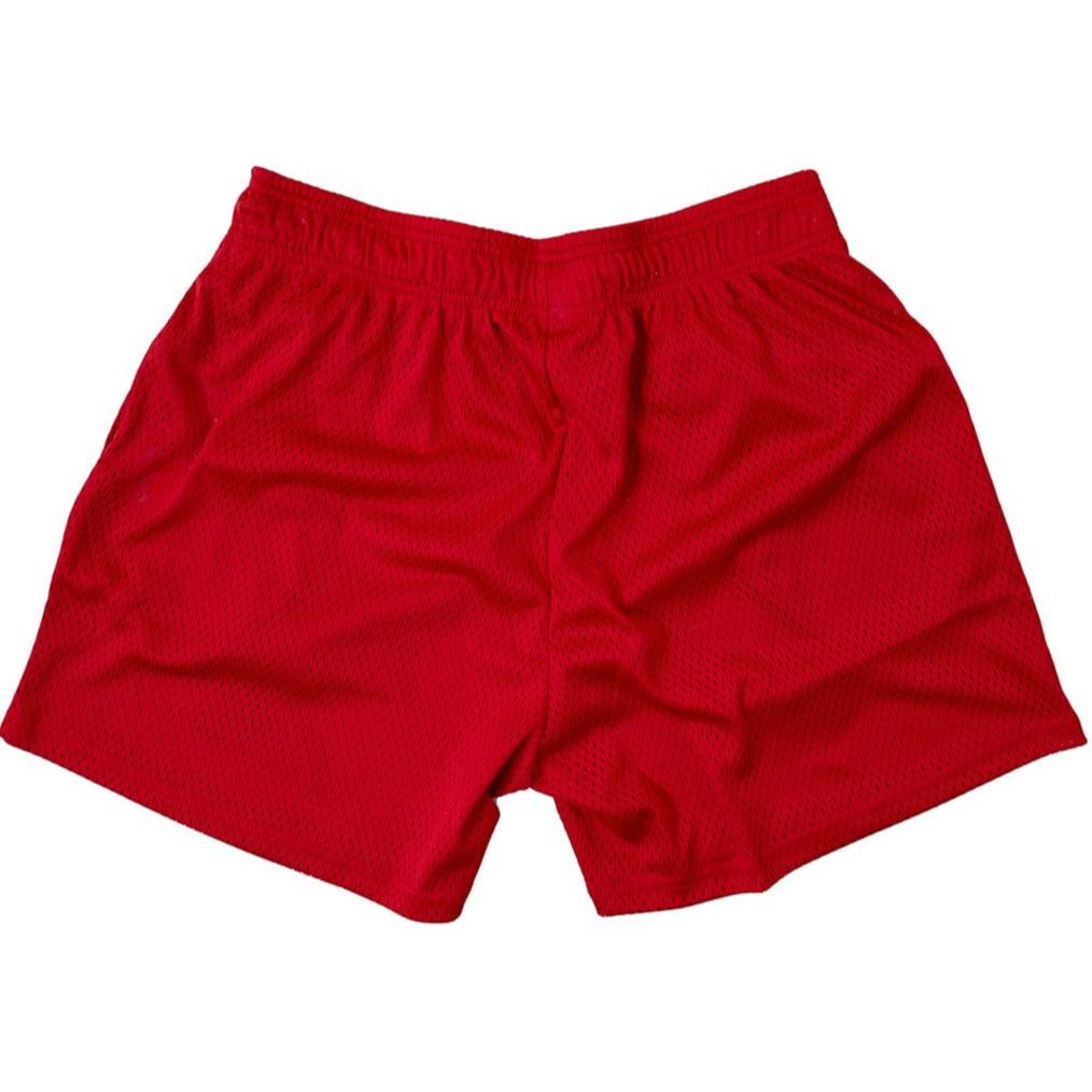 VENTED MESH SHORTS BONE DRY - RED / WHITE