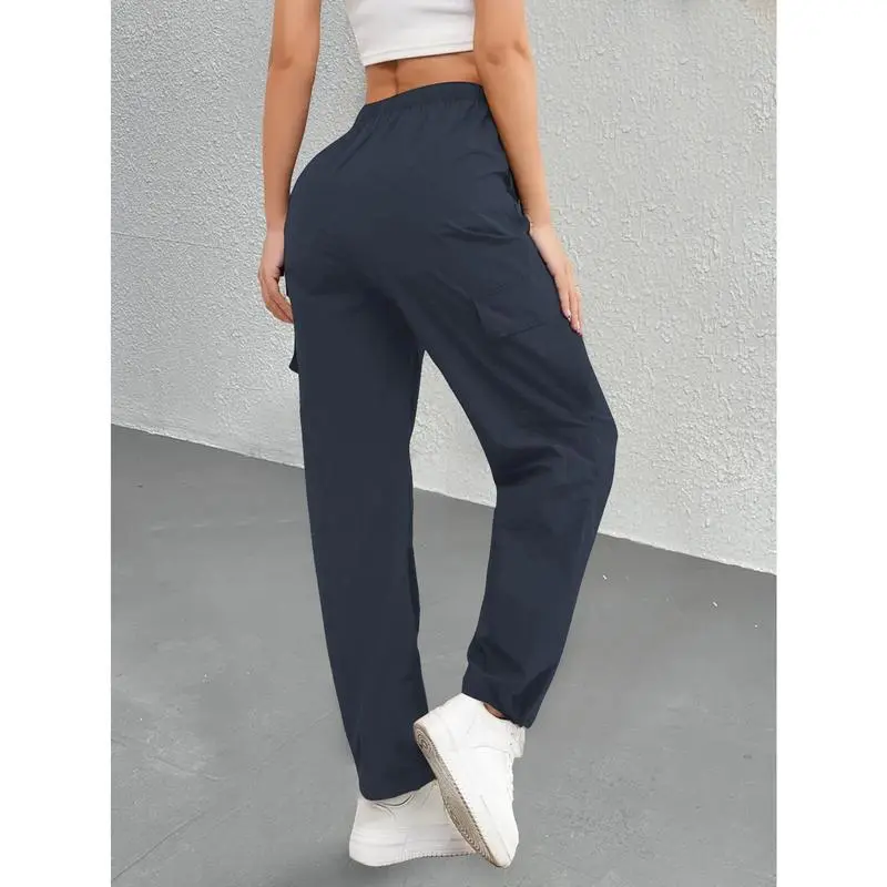 Women's straight-leg fitness pants, casual long pants for everyday wear, lightweight and breathable